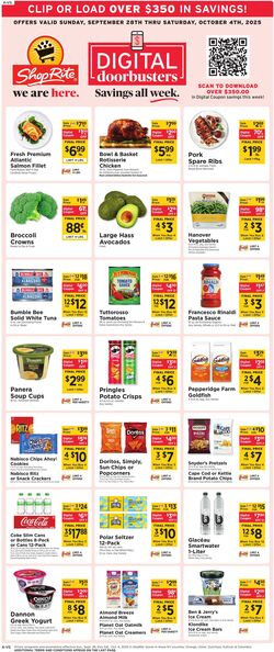Weekly ad ShopRite 09/25/2025 - 10/04/2025