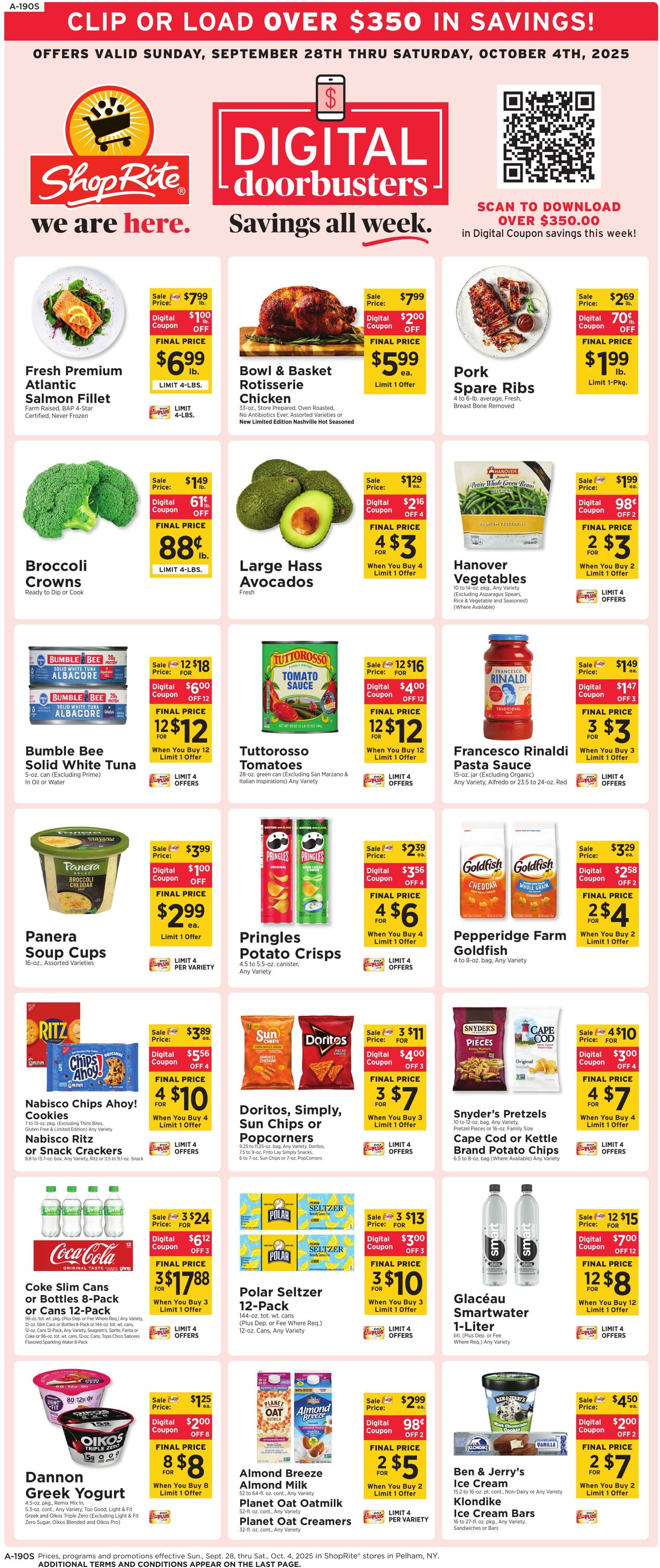 Weekly ad ShopRite 09/25/2025 - 10/04/2025