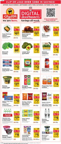 Weekly ad ShopRite 09/25/2025 - 10/04/2025