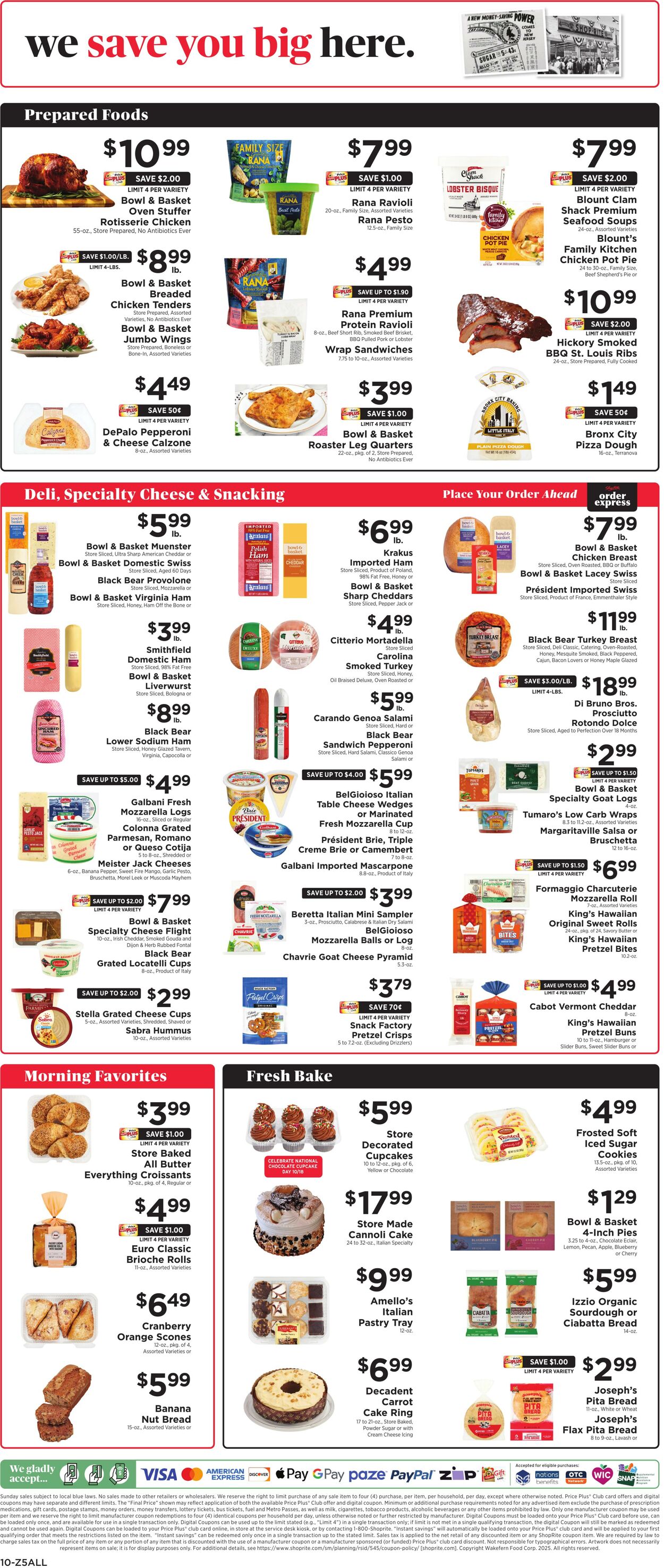 Weekly ad ShopRite 10/09/2025 - 10/18/2025