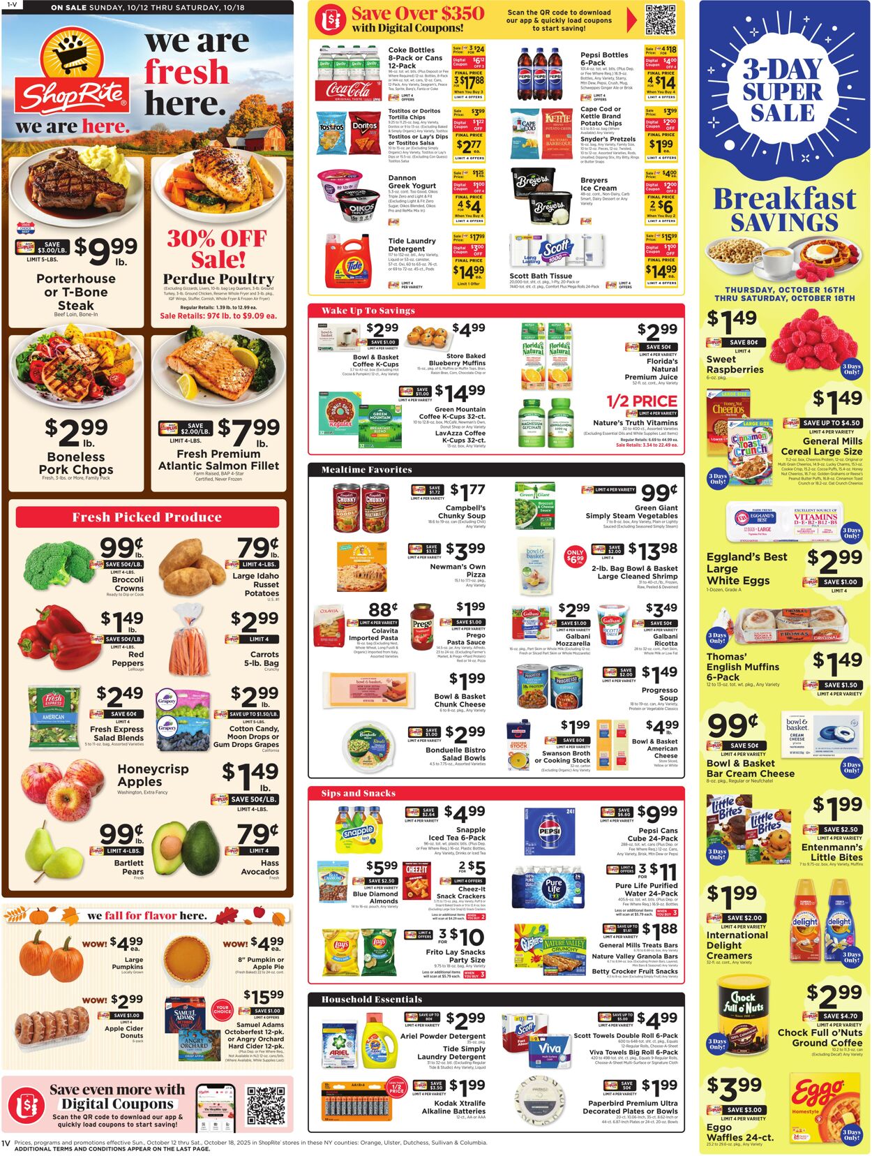 Weekly ad ShopRite 10/09/2025 - 10/18/2025