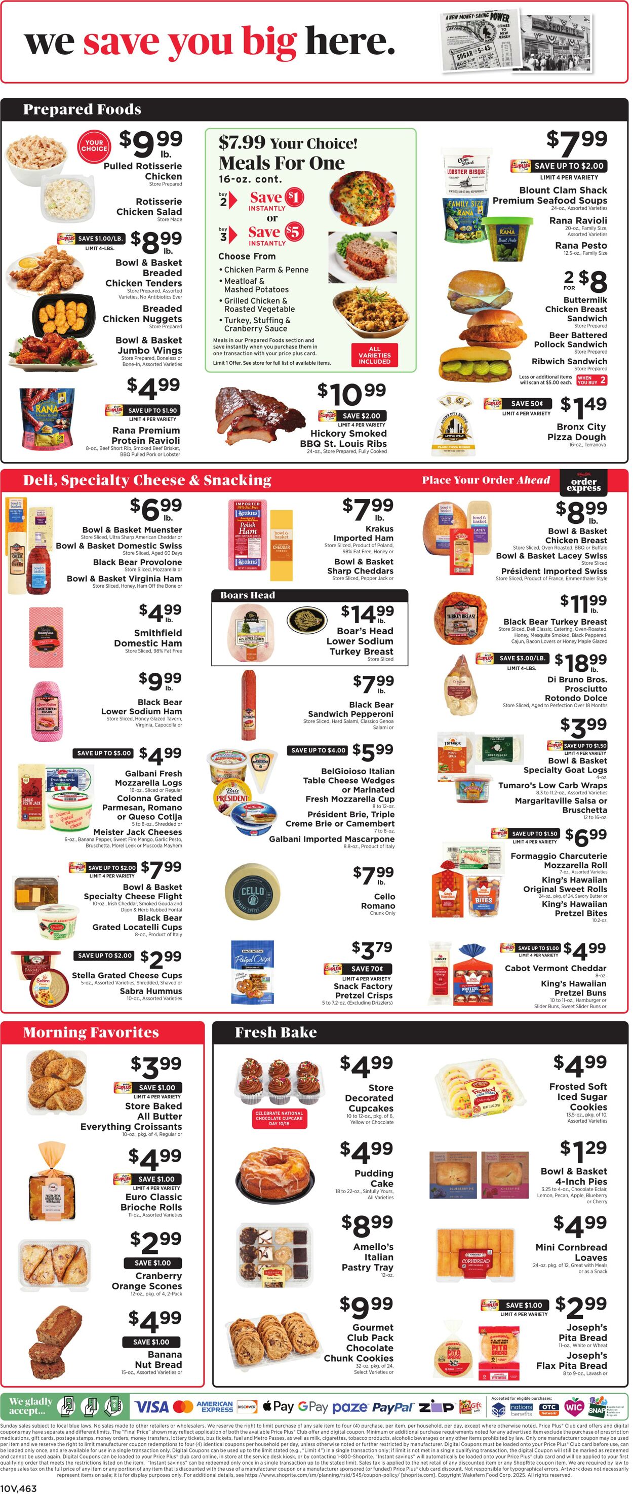 Weekly ad ShopRite 10/09/2025 - 10/18/2025