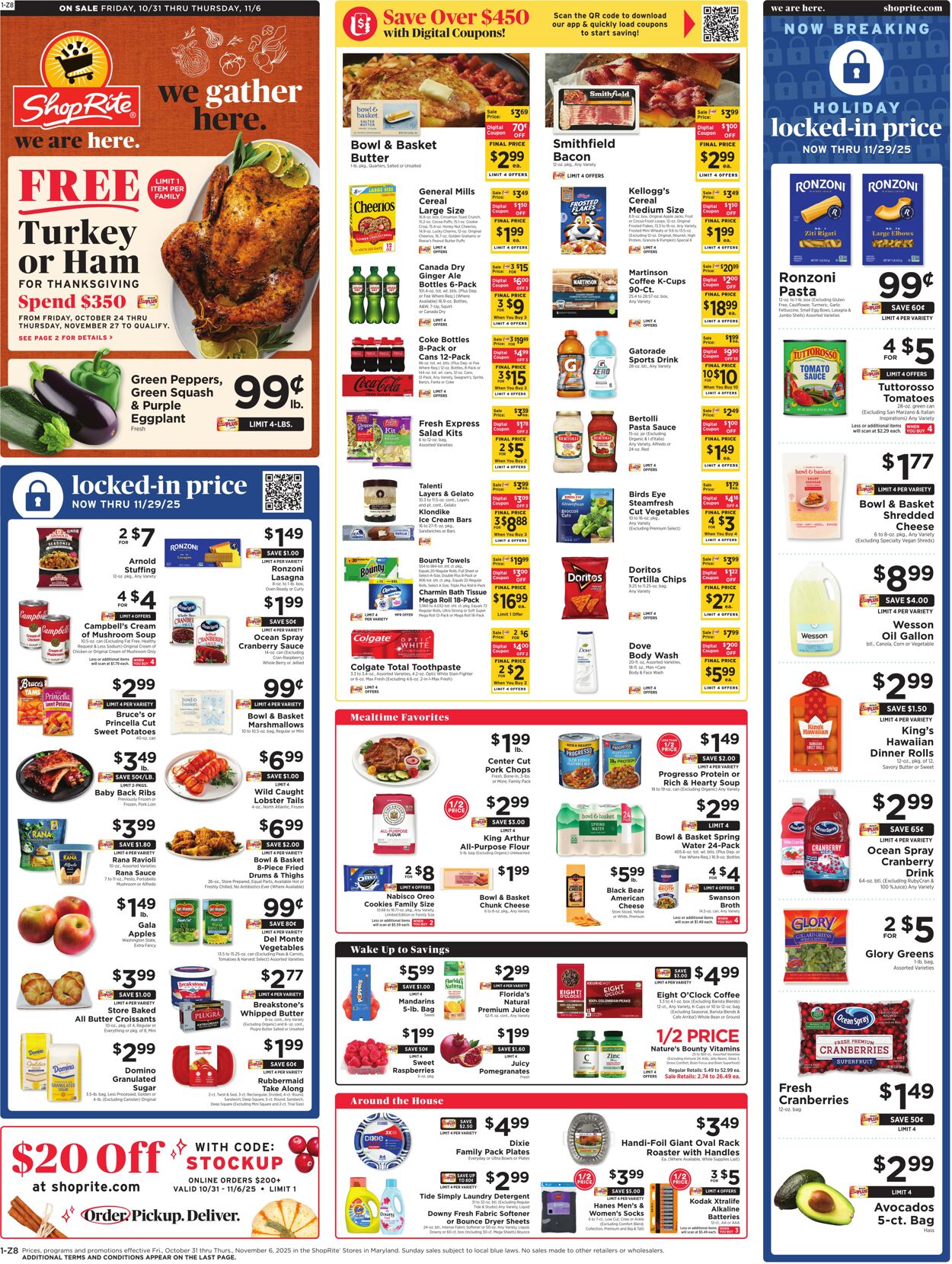 Weekly ad ShopRite 10/30/2025 - 11/06/2025