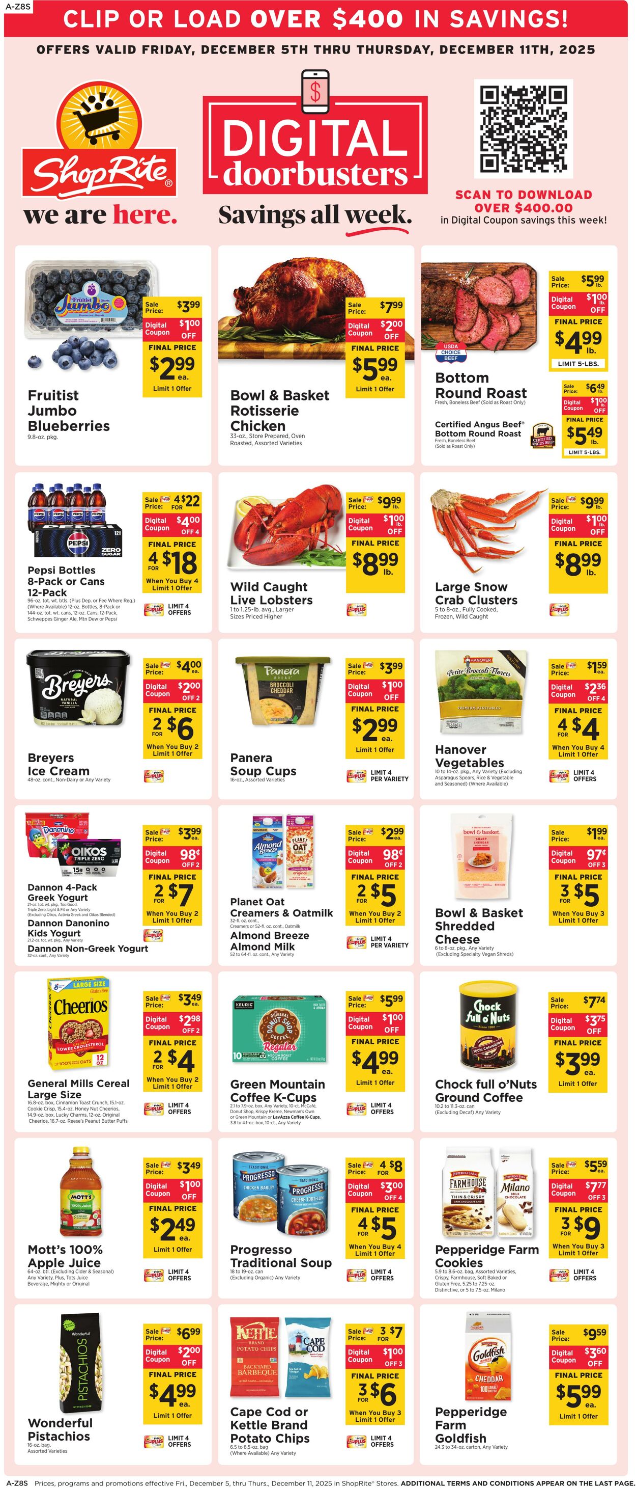Weekly ad ShopRite 12/04/2025 - 12/11/2025