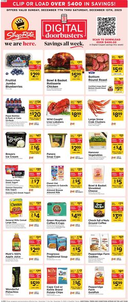 Weekly ad ShopRite 12/04/2025 - 12/13/2025