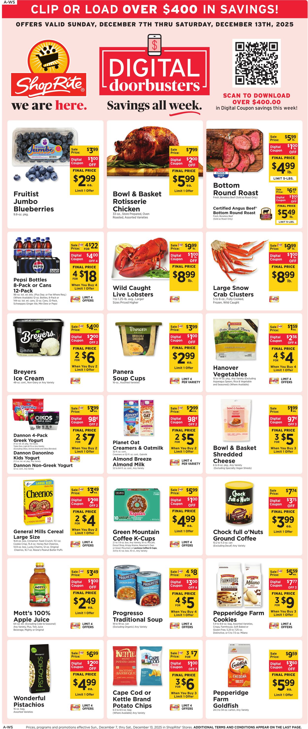Weekly ad ShopRite 12/04/2025 - 12/13/2025