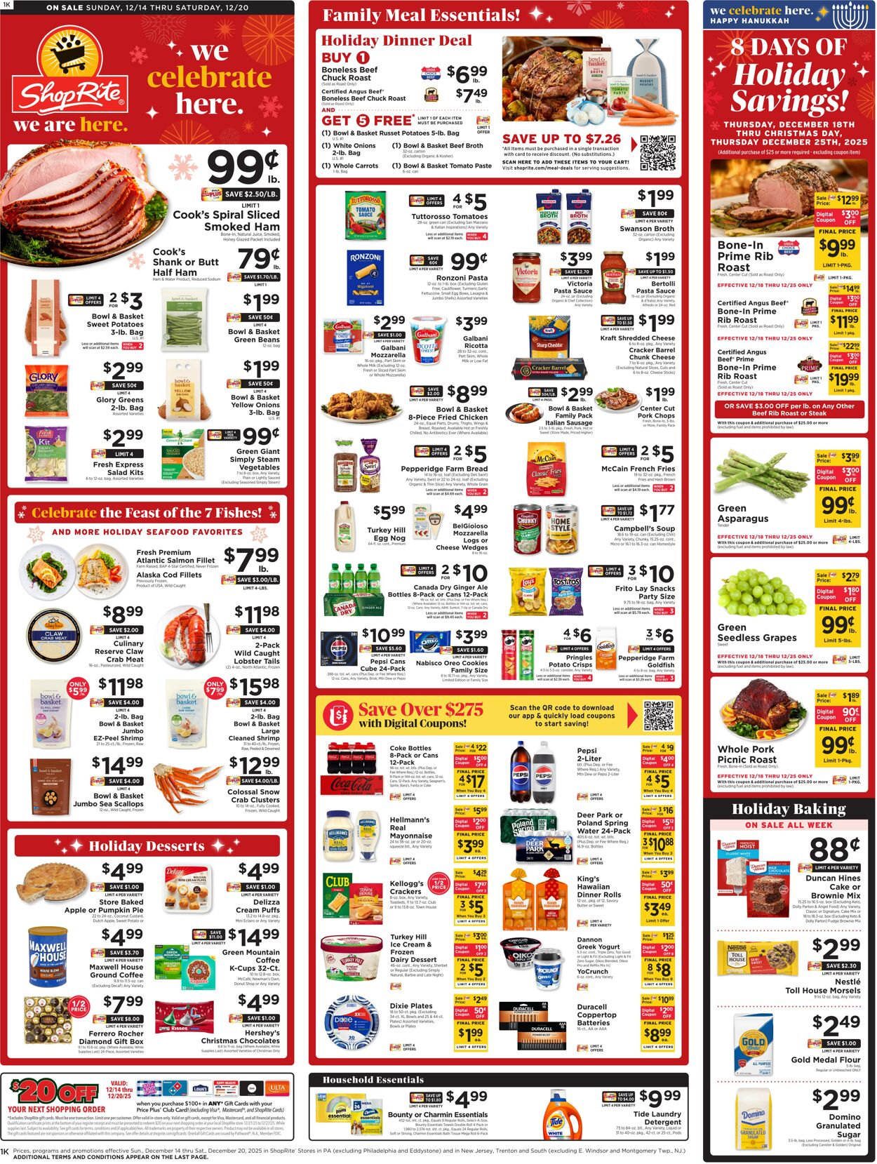 Weekly ad ShopRite 12/11/2025 - 12/20/2025