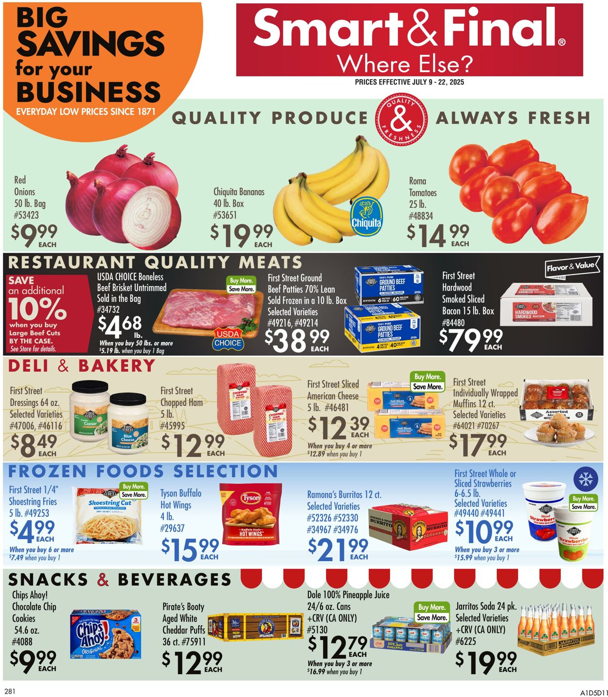 Weekly ad Smart and Final 07/08/2025 - 07/22/2025