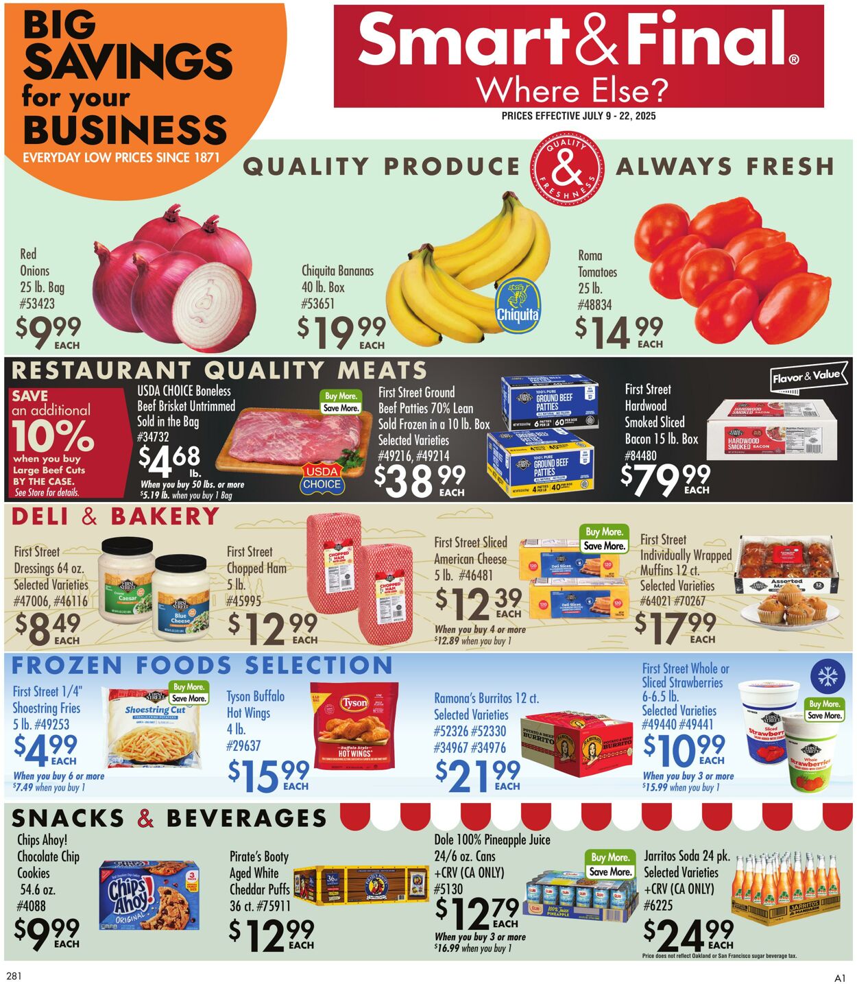 Weekly ad Smart and Final 07/08/2025 - 07/22/2025