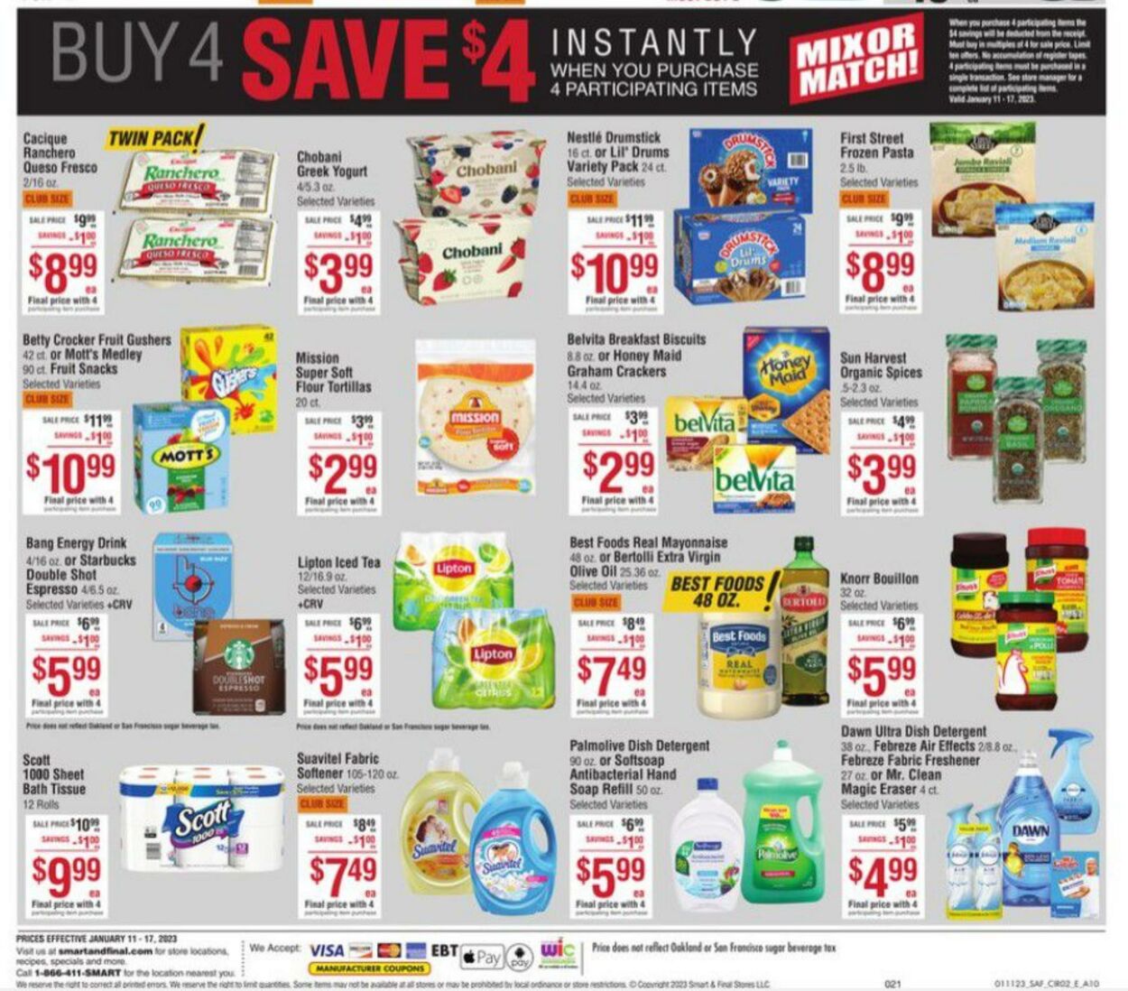 Weekly ad Smart and Final 01/11/2023 - 01/17/2023