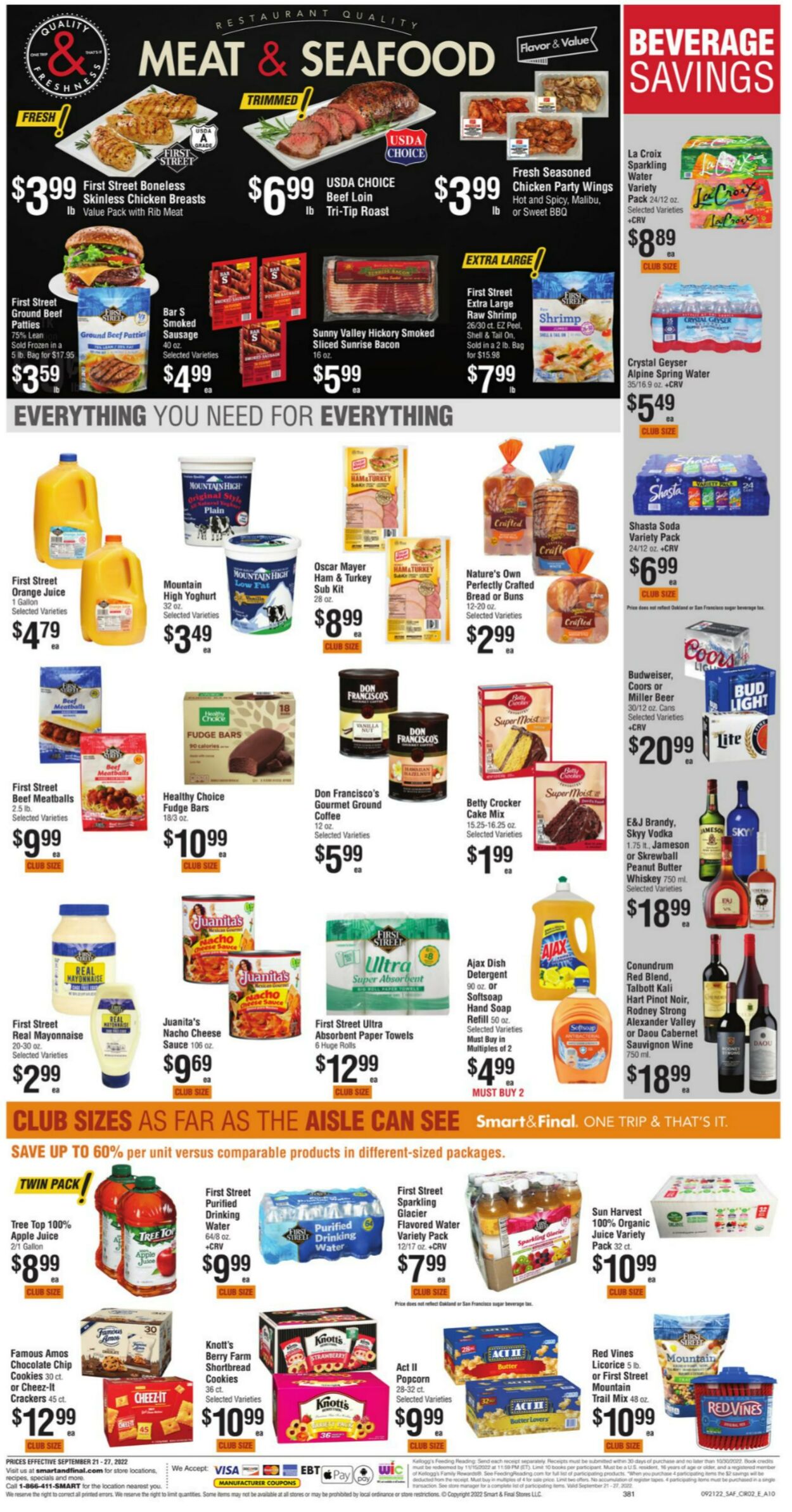 Weekly ad Smart and Final 09/21/2022 - 09/27/2022