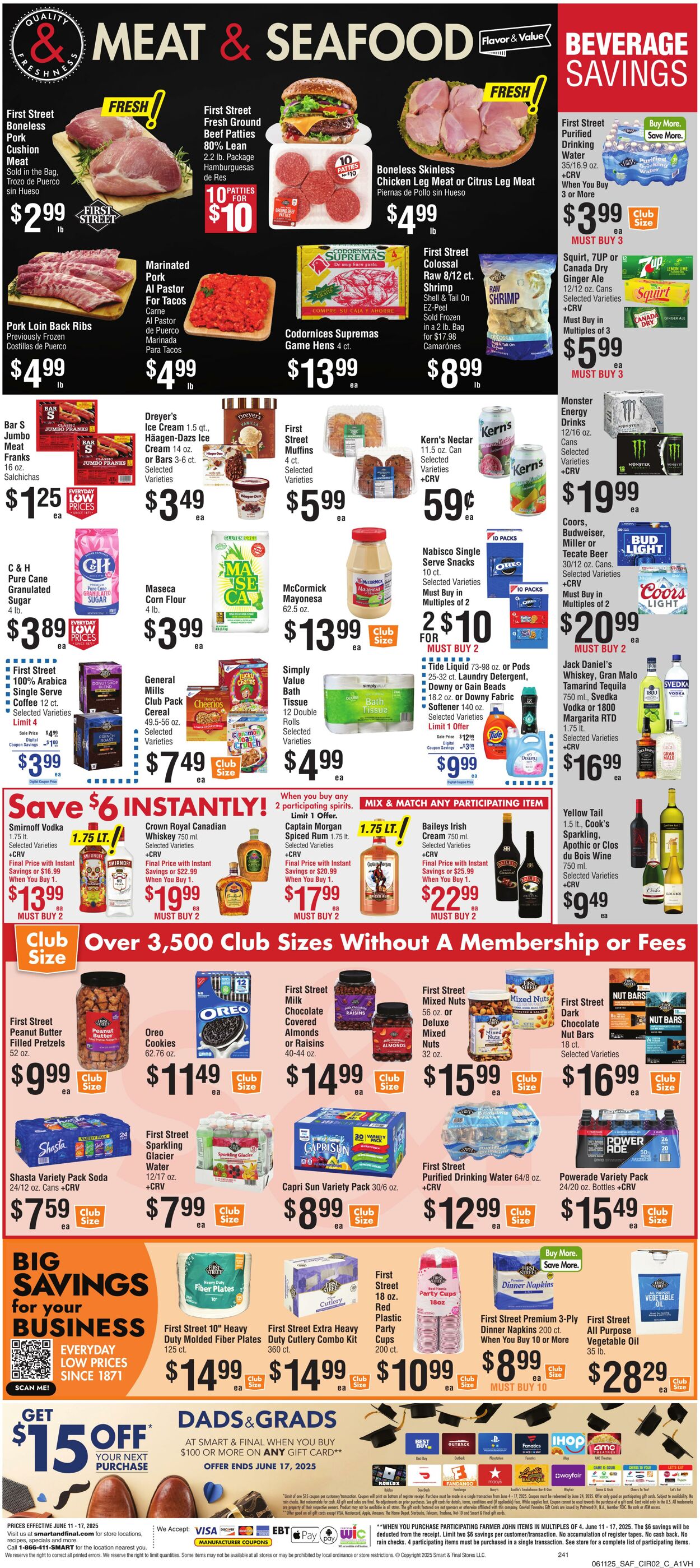 Weekly ad Smart and Final 06/10/2025 - 06/12/2025