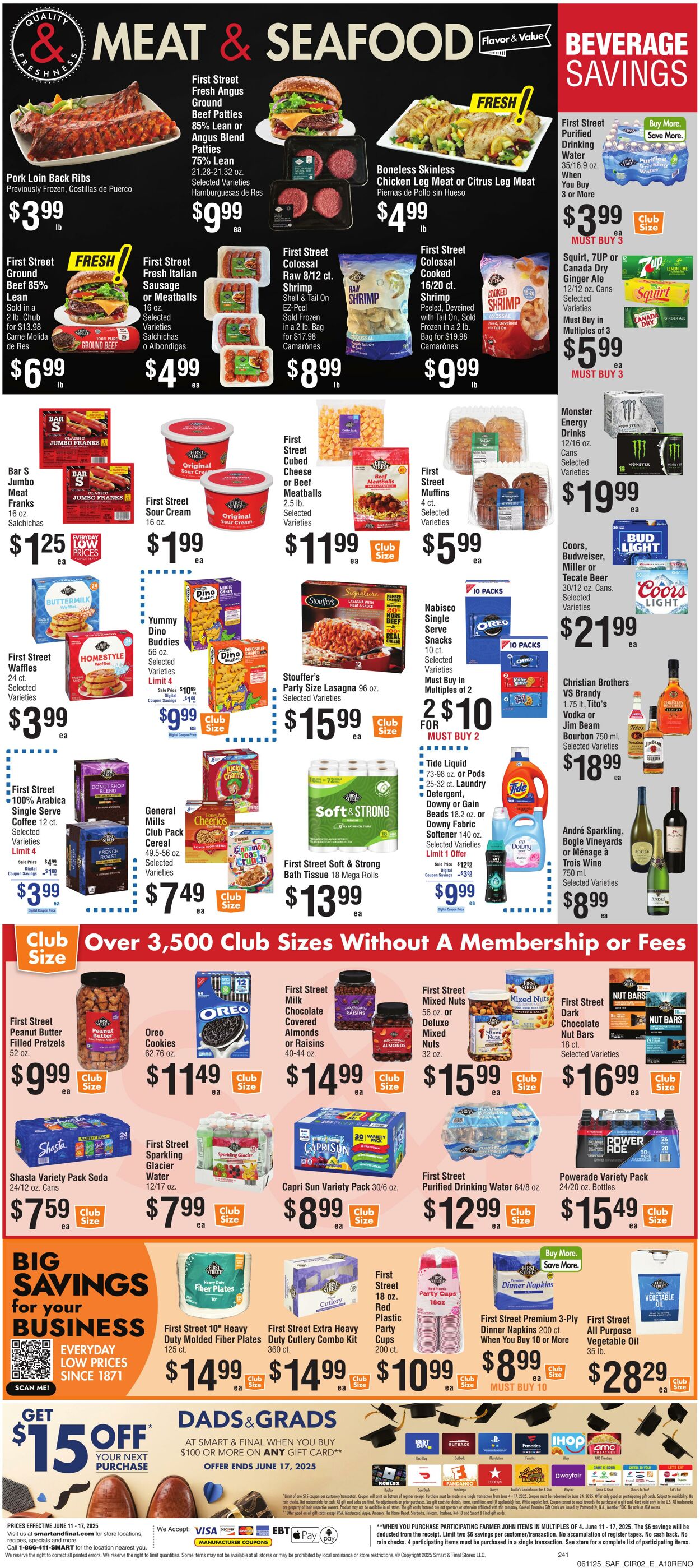 Weekly ad Smart and Final 06/13/2025 - 06/17/2025