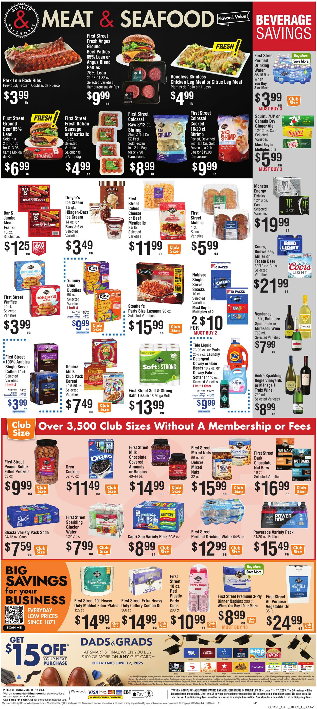 Weekly ad Smart and Final 06/13/2025 - 06/17/2025