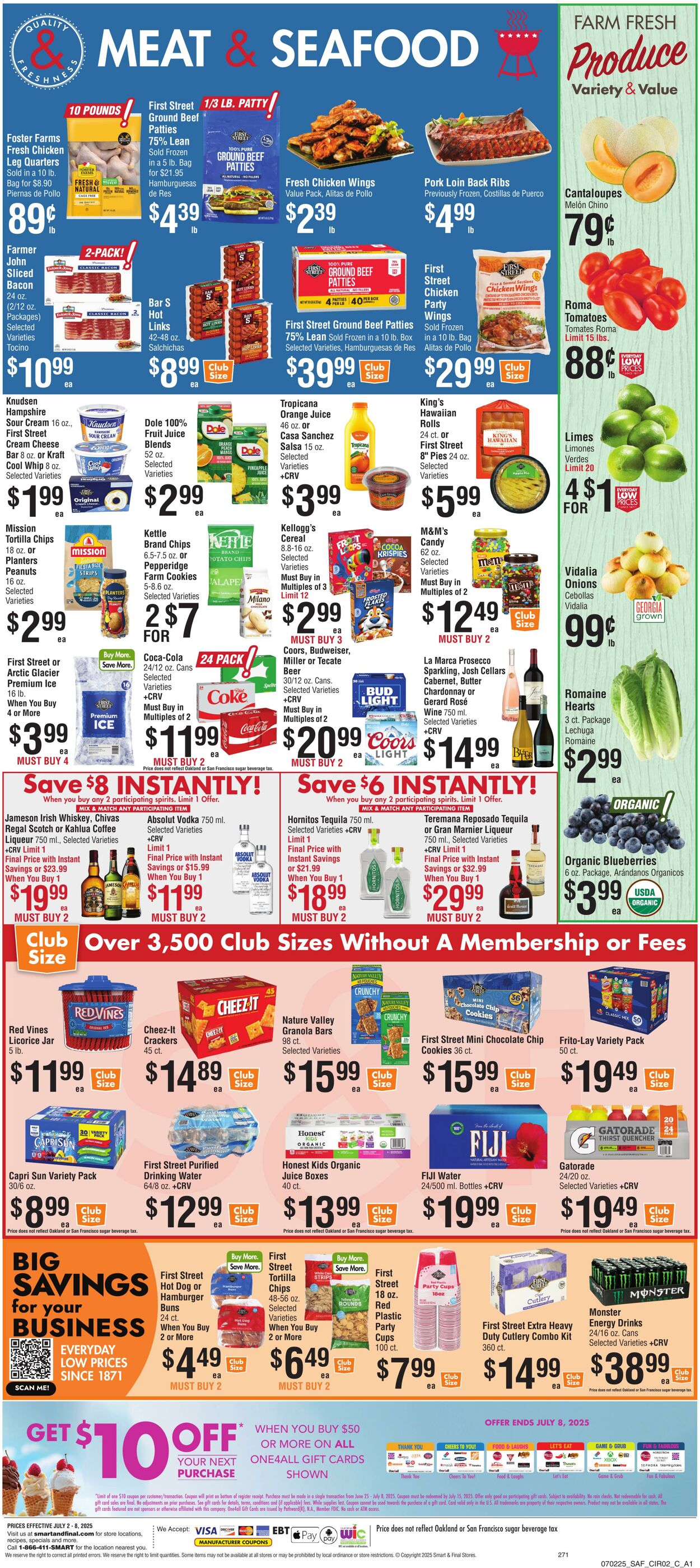 Weekly ad Smart and Final 07/01/2025 - 07/03/2025