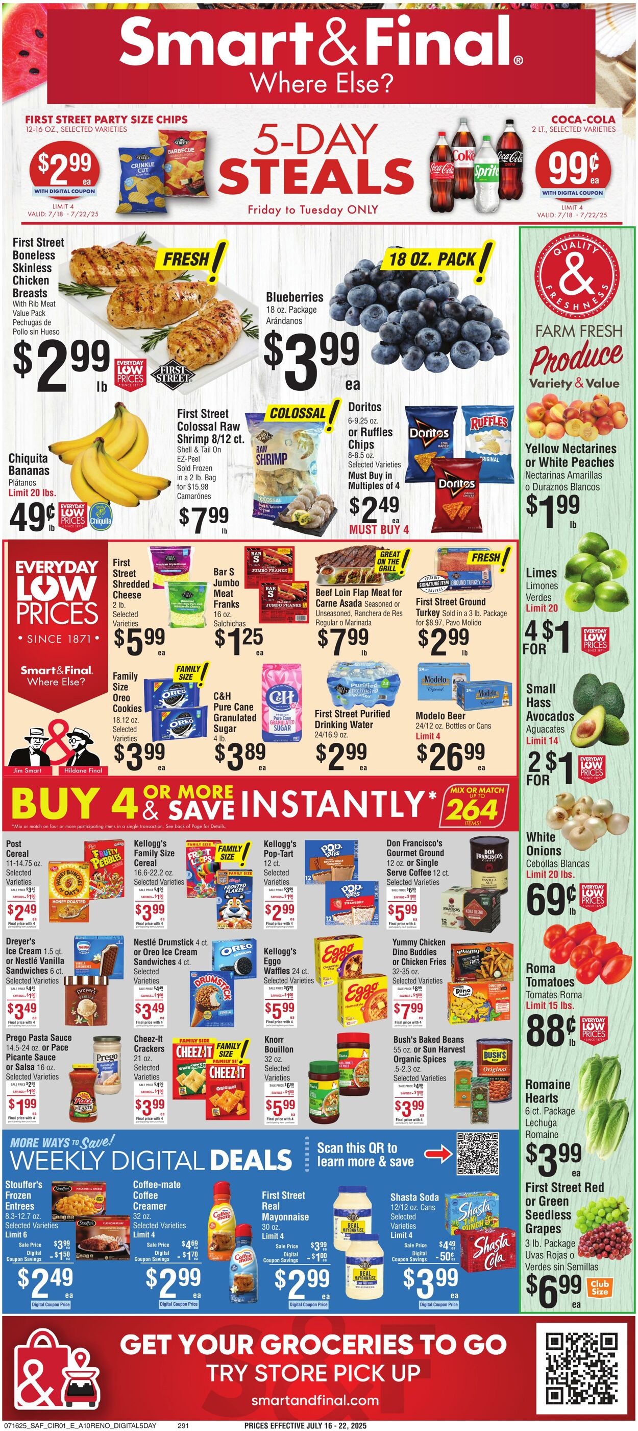 Weekly ad Smart and Final 07/18/2025 - 07/22/2025