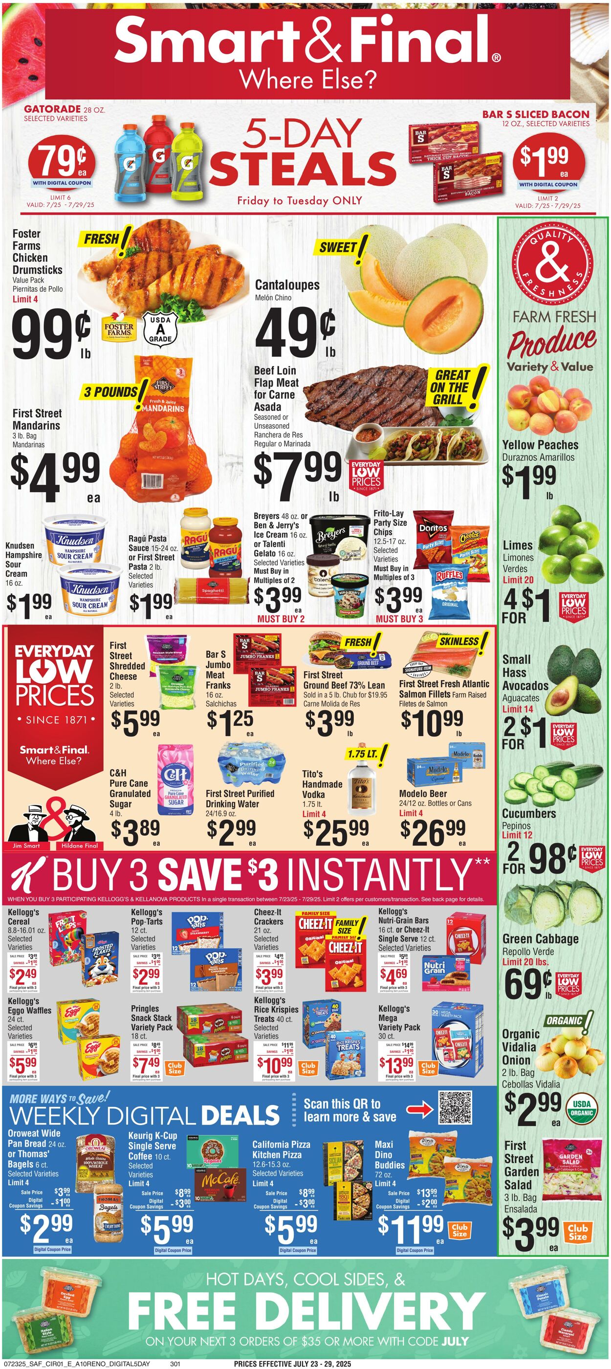 Weekly ad Smart and Final 07/25/2025 - 07/29/2025