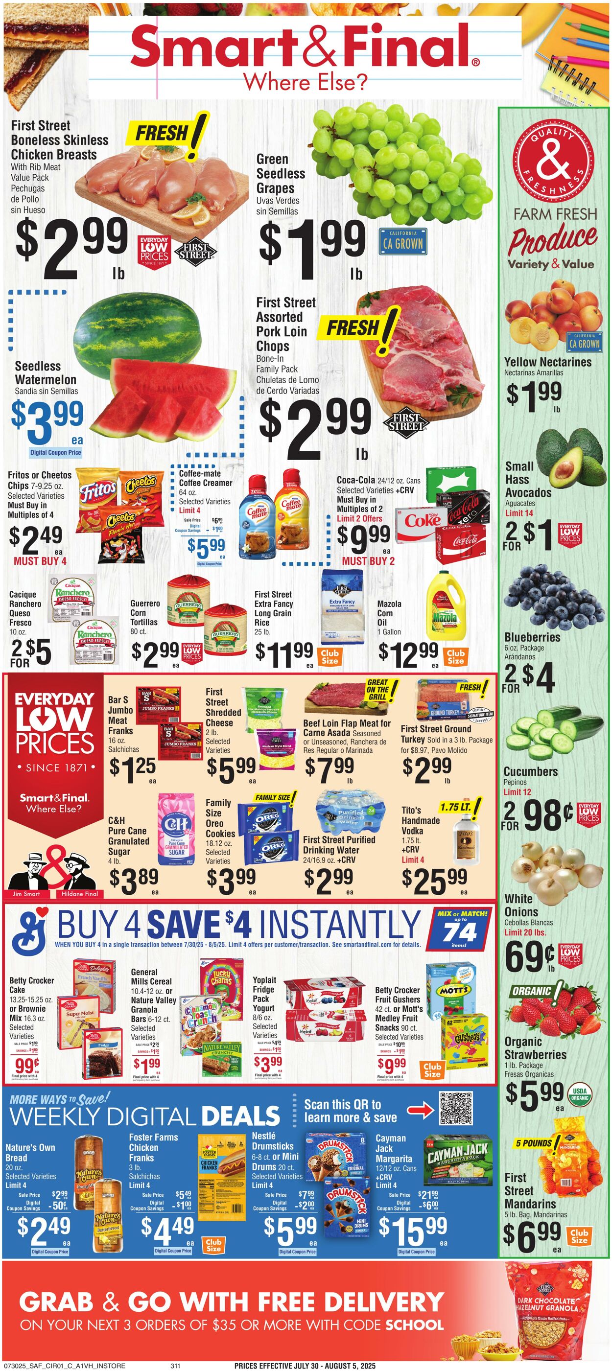 Weekly ad Smart and Final 07/29/2025 - 07/31/2025