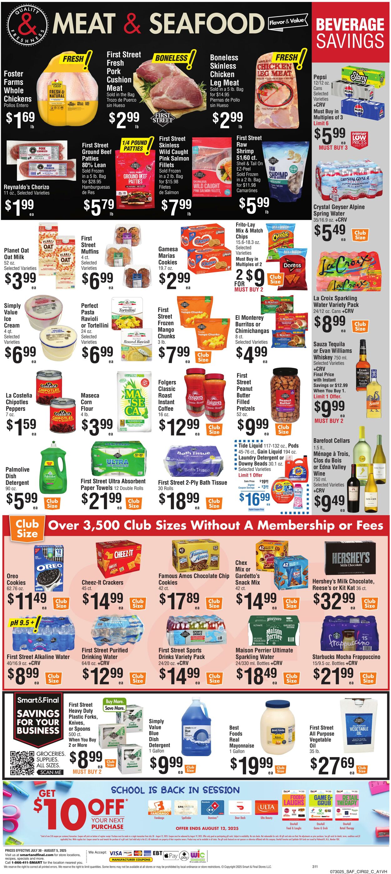Weekly ad Smart and Final 07/29/2025 - 07/31/2025