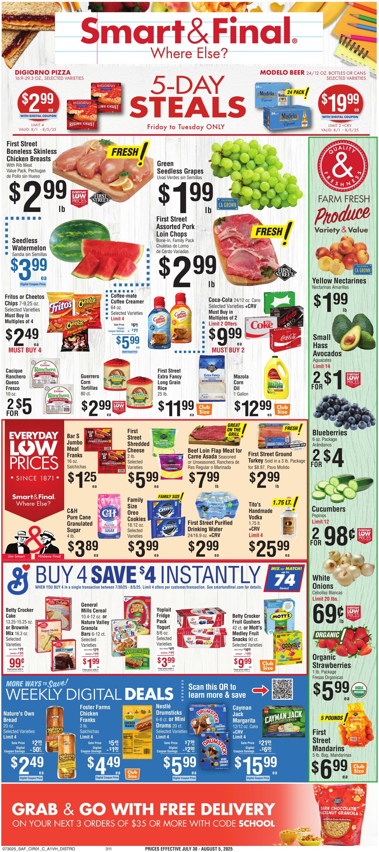 Weekly ad Smart and Final 08/01/2025 - 08/05/2025