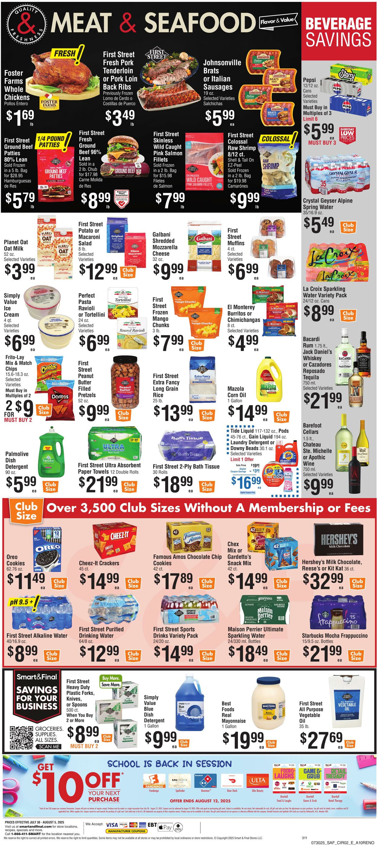 Weekly ad Smart and Final 08/01/2025 - 08/05/2025