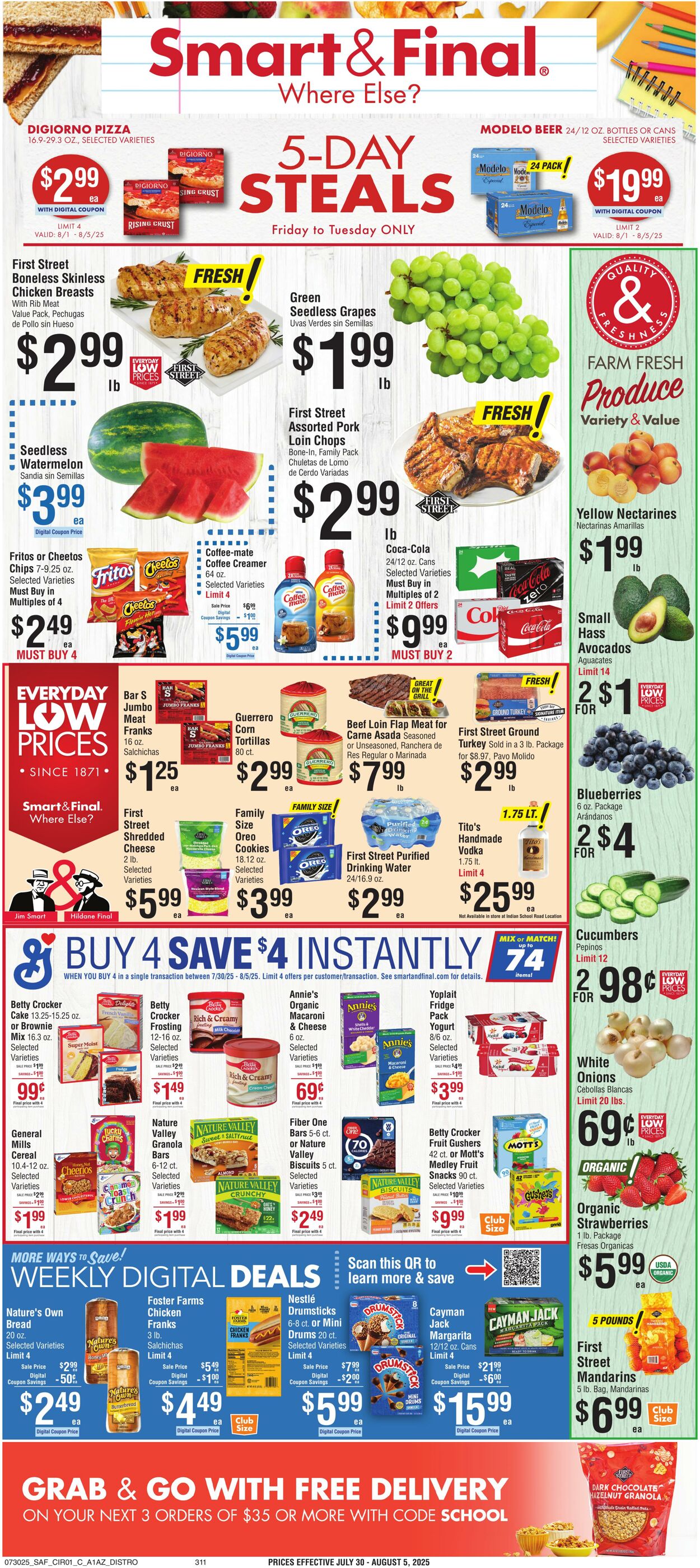 Weekly ad Smart and Final 08/01/2025 - 08/05/2025