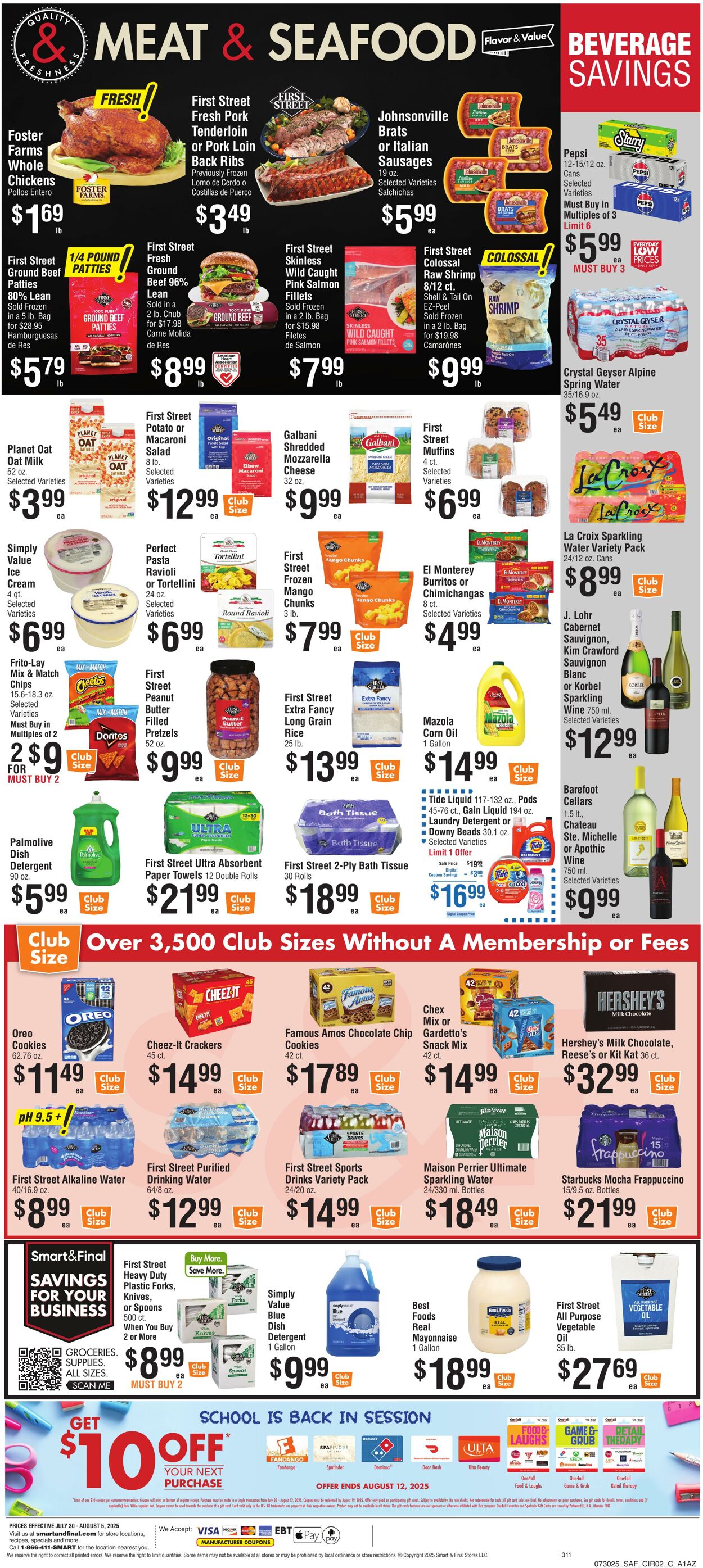 Weekly ad Smart and Final 08/01/2025 - 08/05/2025