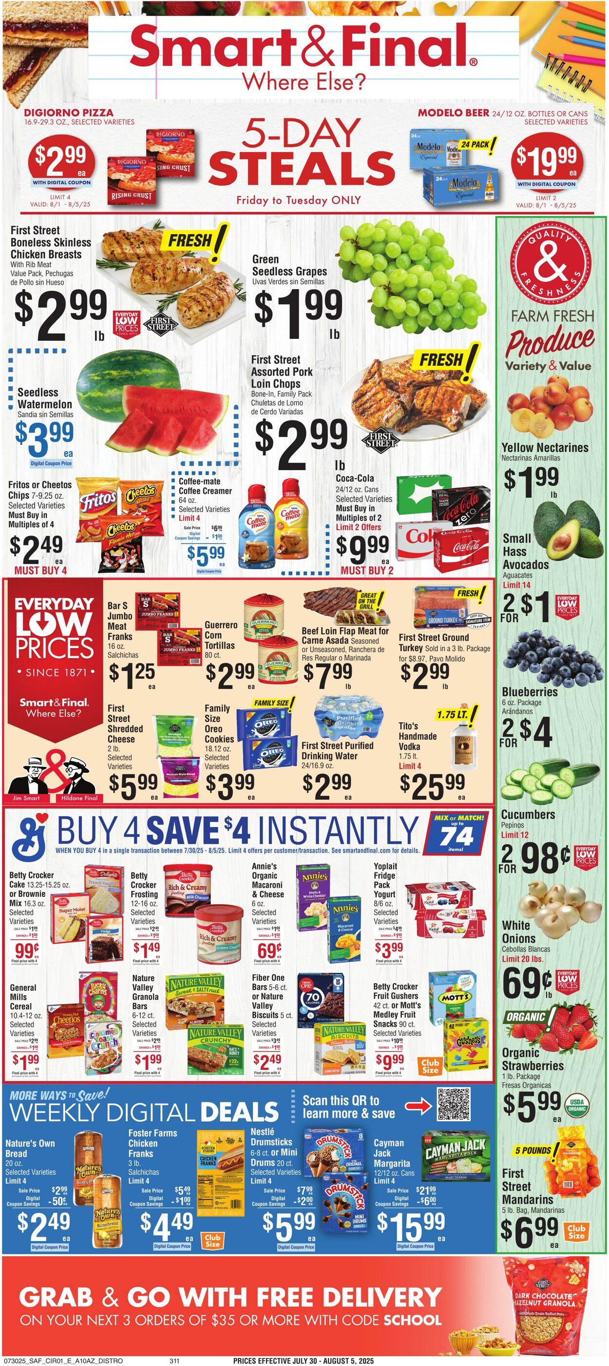 Weekly ad Smart and Final 08/01/2025 - 08/05/2025