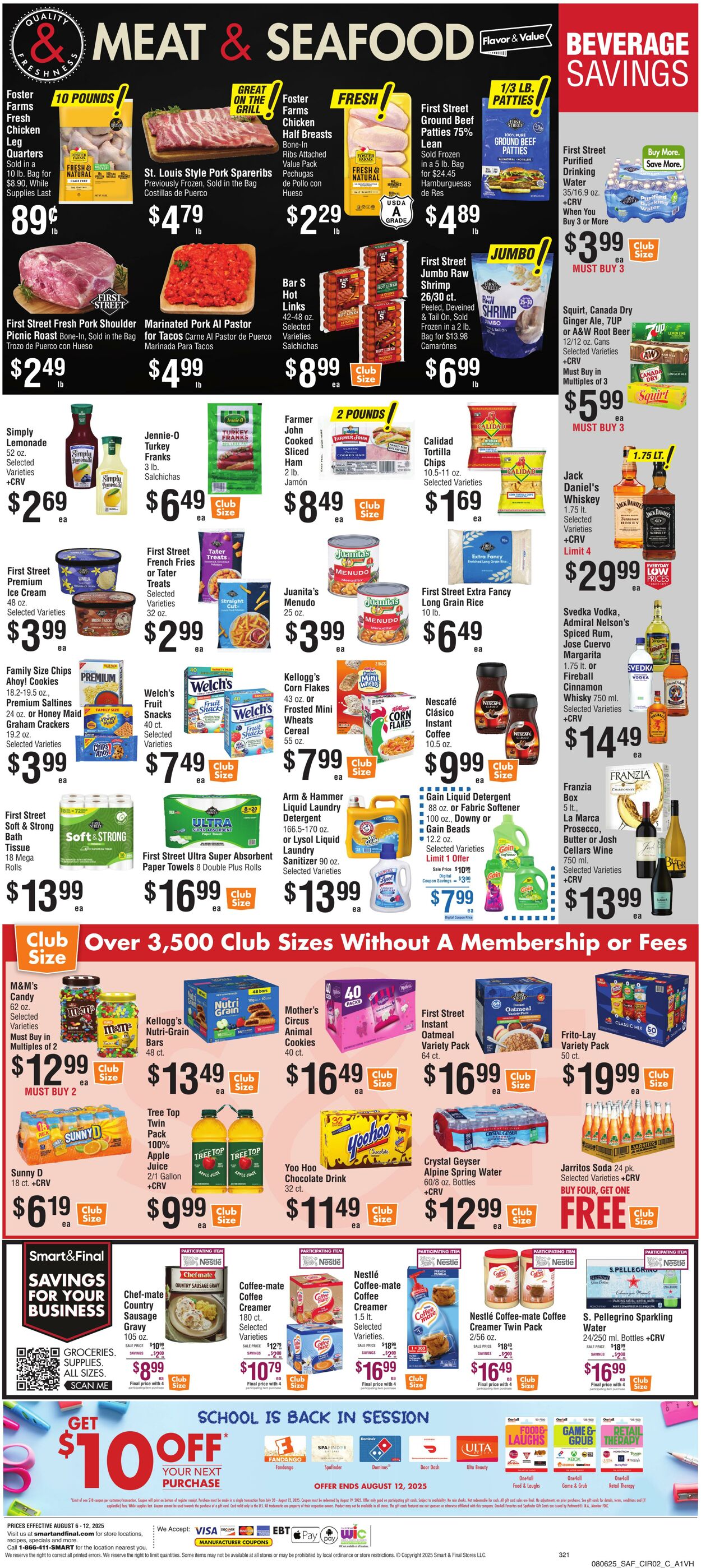 Weekly ad Smart and Final 08/08/2025 - 08/12/2025