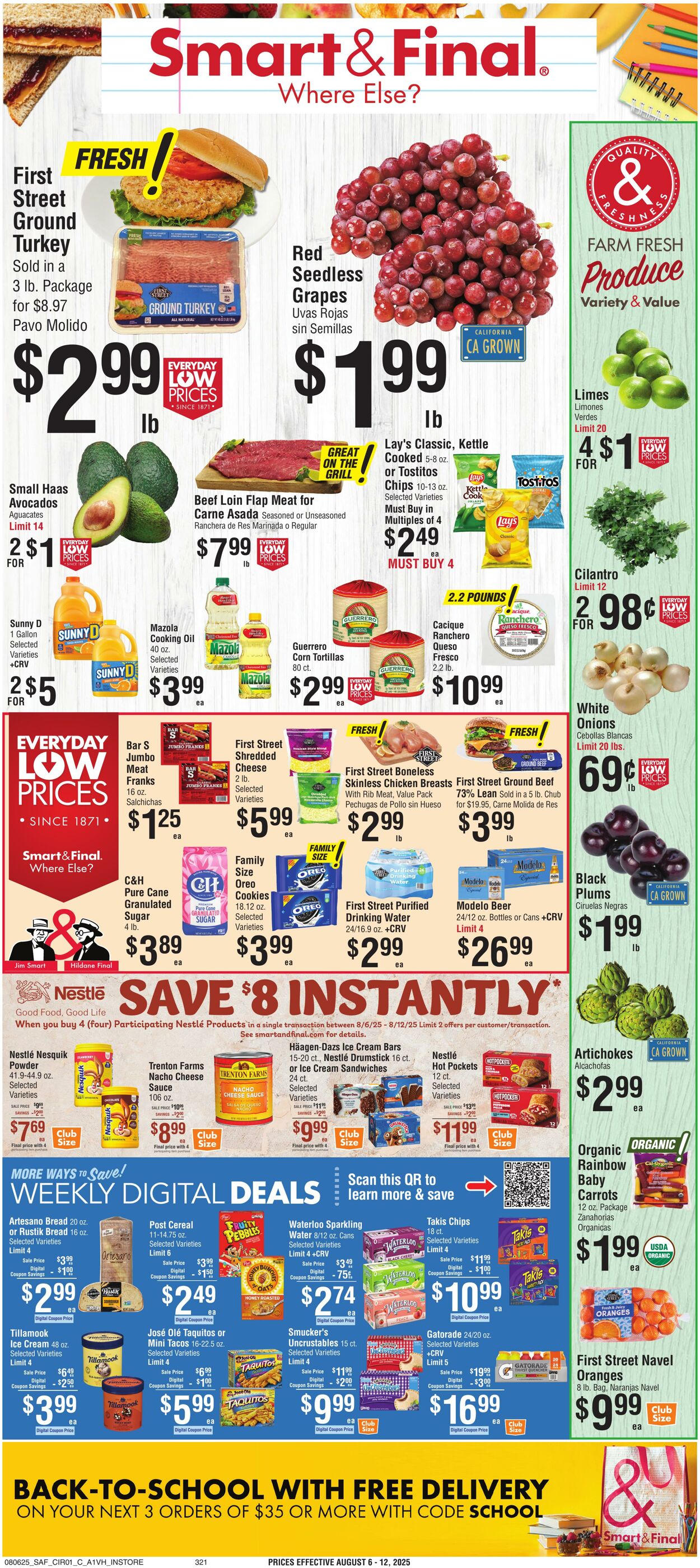 Weekly ad Smart and Final 08/05/2025 - 08/07/2025