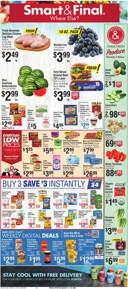 Weekly ad Smart and Final 08/12/2025 - 08/14/2025