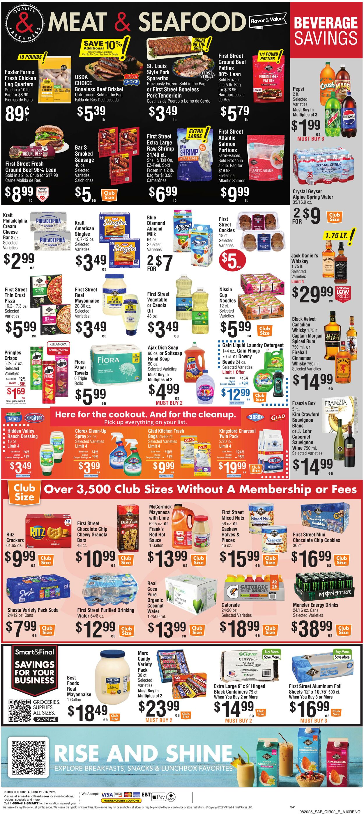 Weekly ad Smart and Final 08/19/2025 - 08/21/2025