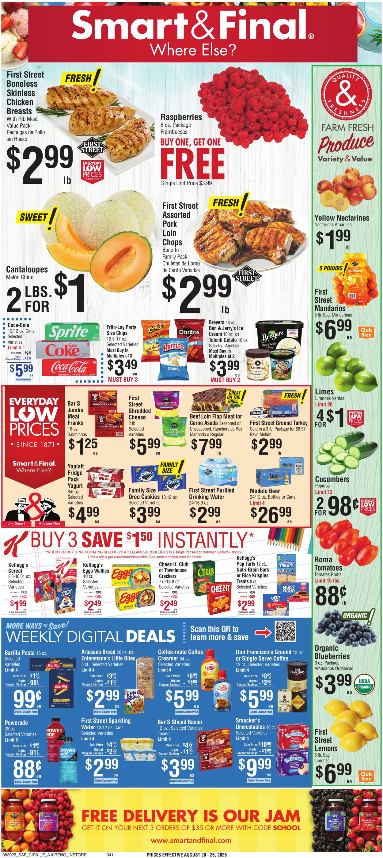 Weekly ad Smart and Final 08/19/2025 - 08/21/2025