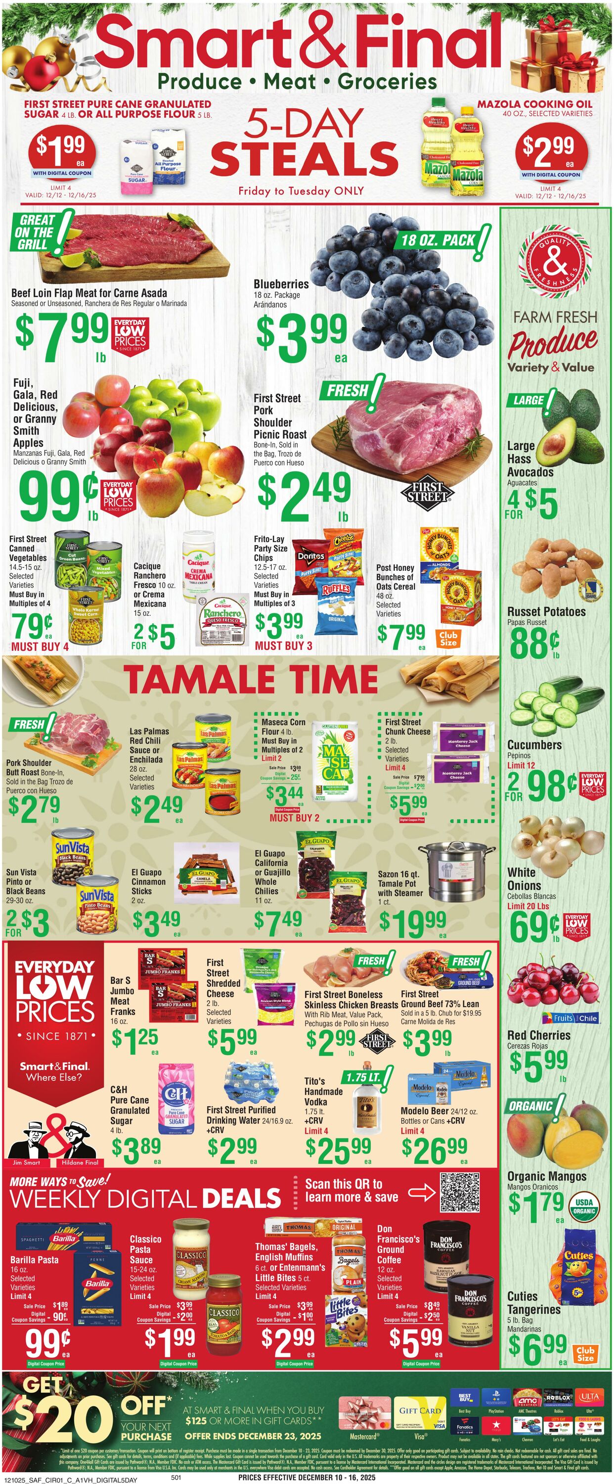 Weekly ad Smart and Final 12/12/2025 - 12/16/2025