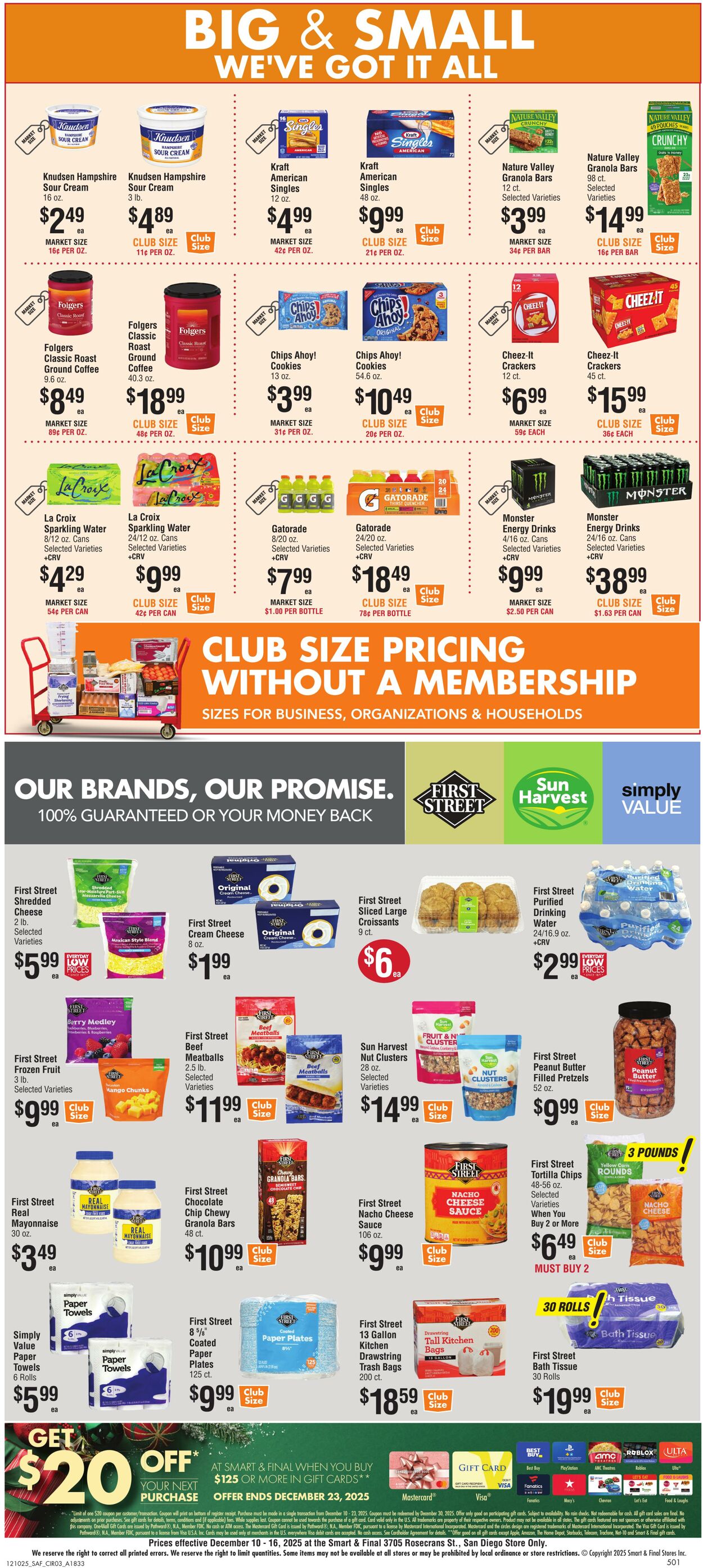 Weekly ad Smart and Final 12/09/2025 - 12/11/2025