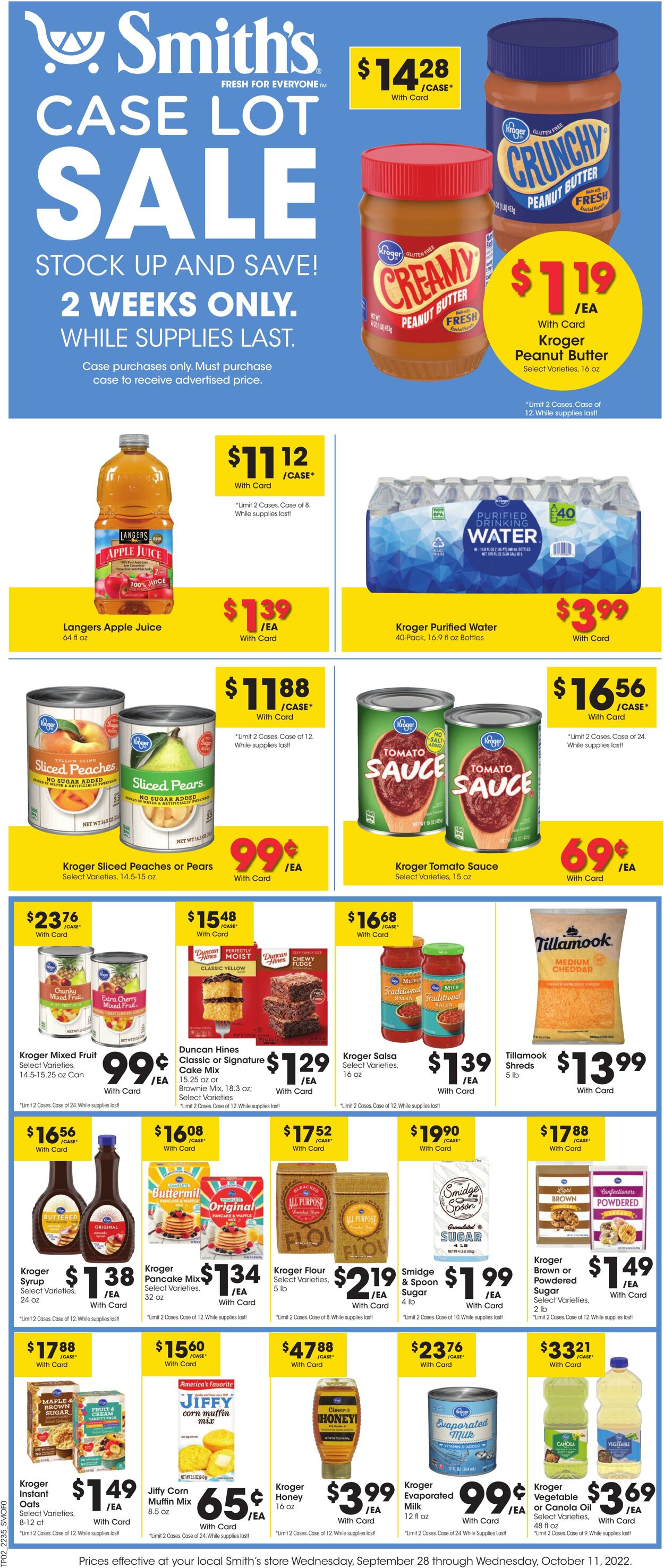Weekly ad Smith’s Food and Drug 09/28/2022 - 10/11/2022