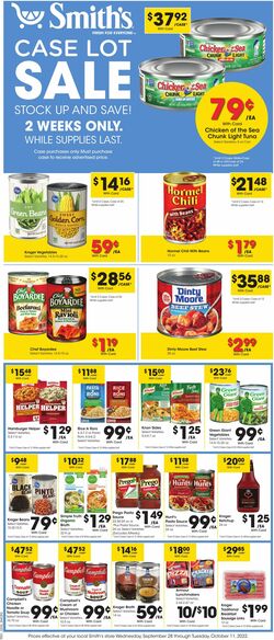 Weekly ad Smith’s Food and Drug 09/28/2022-10/11/2022