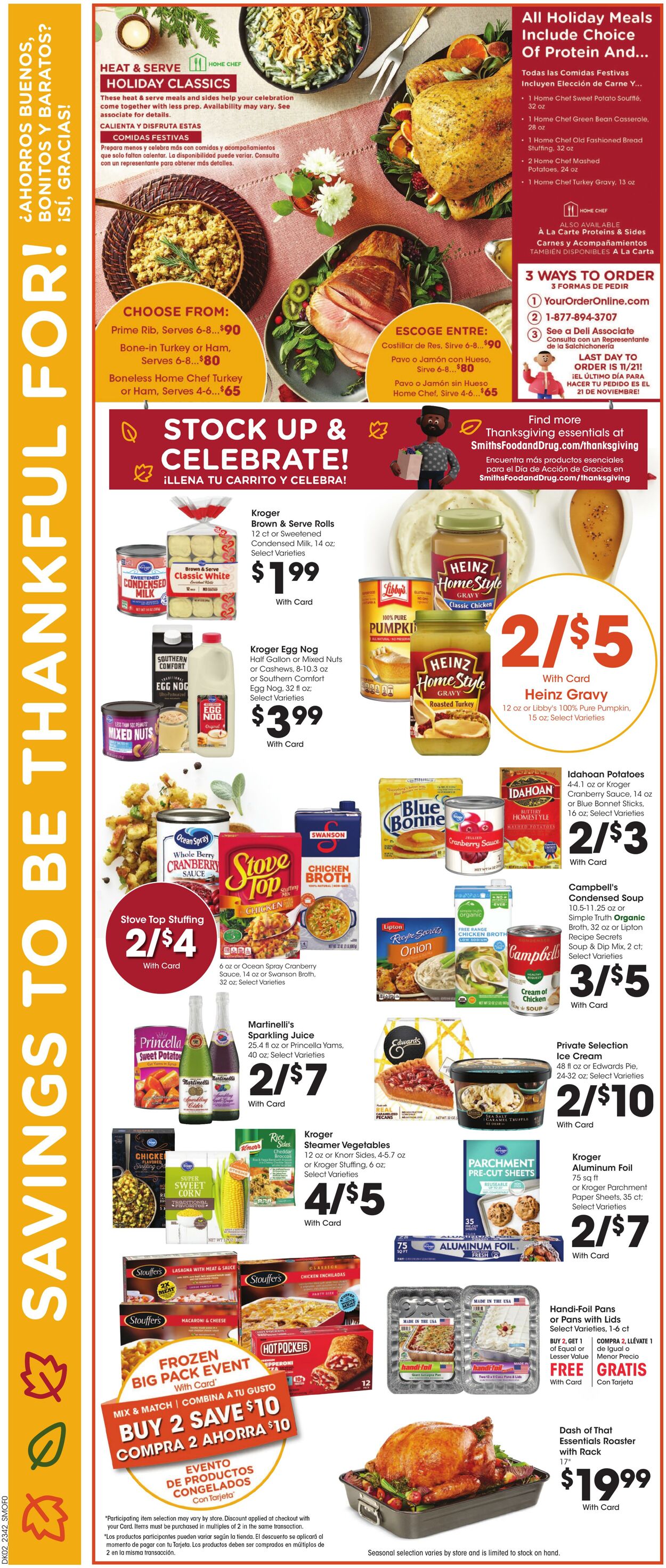 Weekly ad Smith’s Food and Drug 11/15/2023 - 11/23/2023