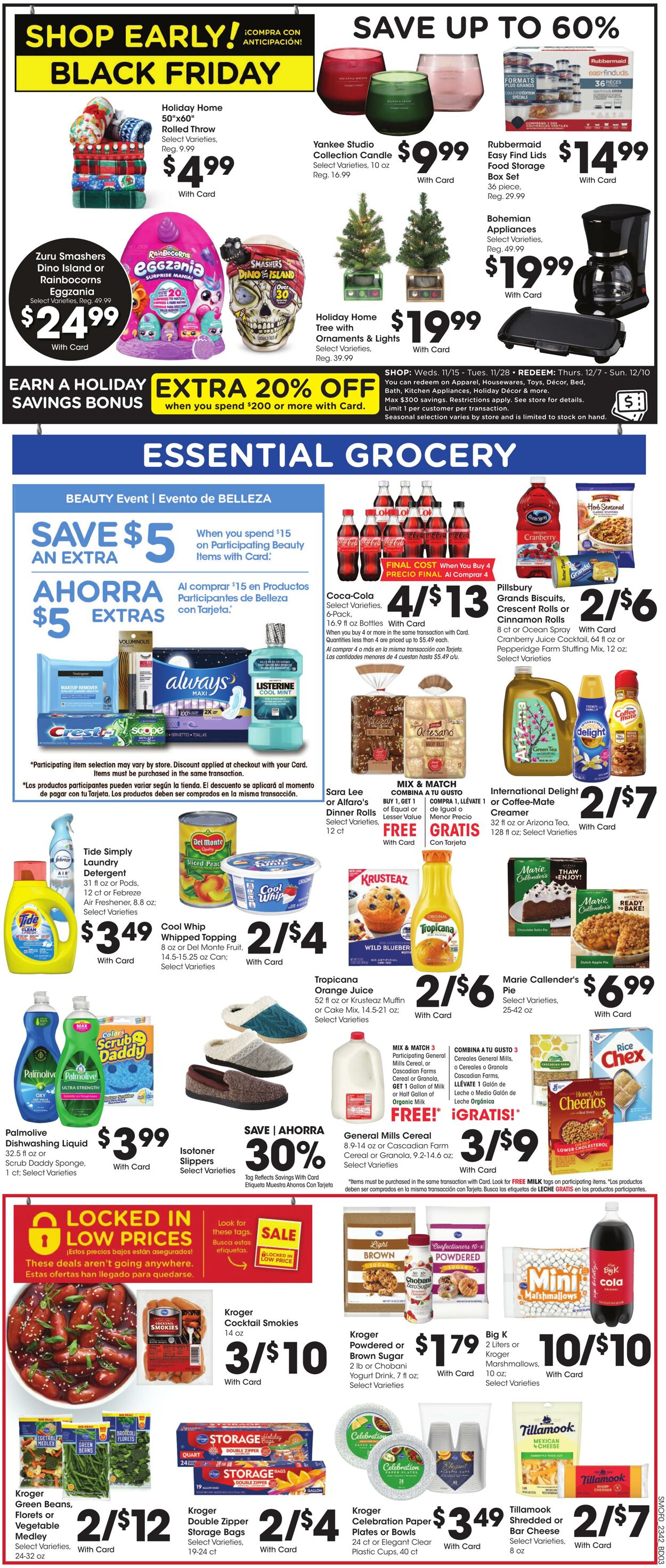 Weekly ad Smith’s Food and Drug 11/15/2023 - 11/23/2023