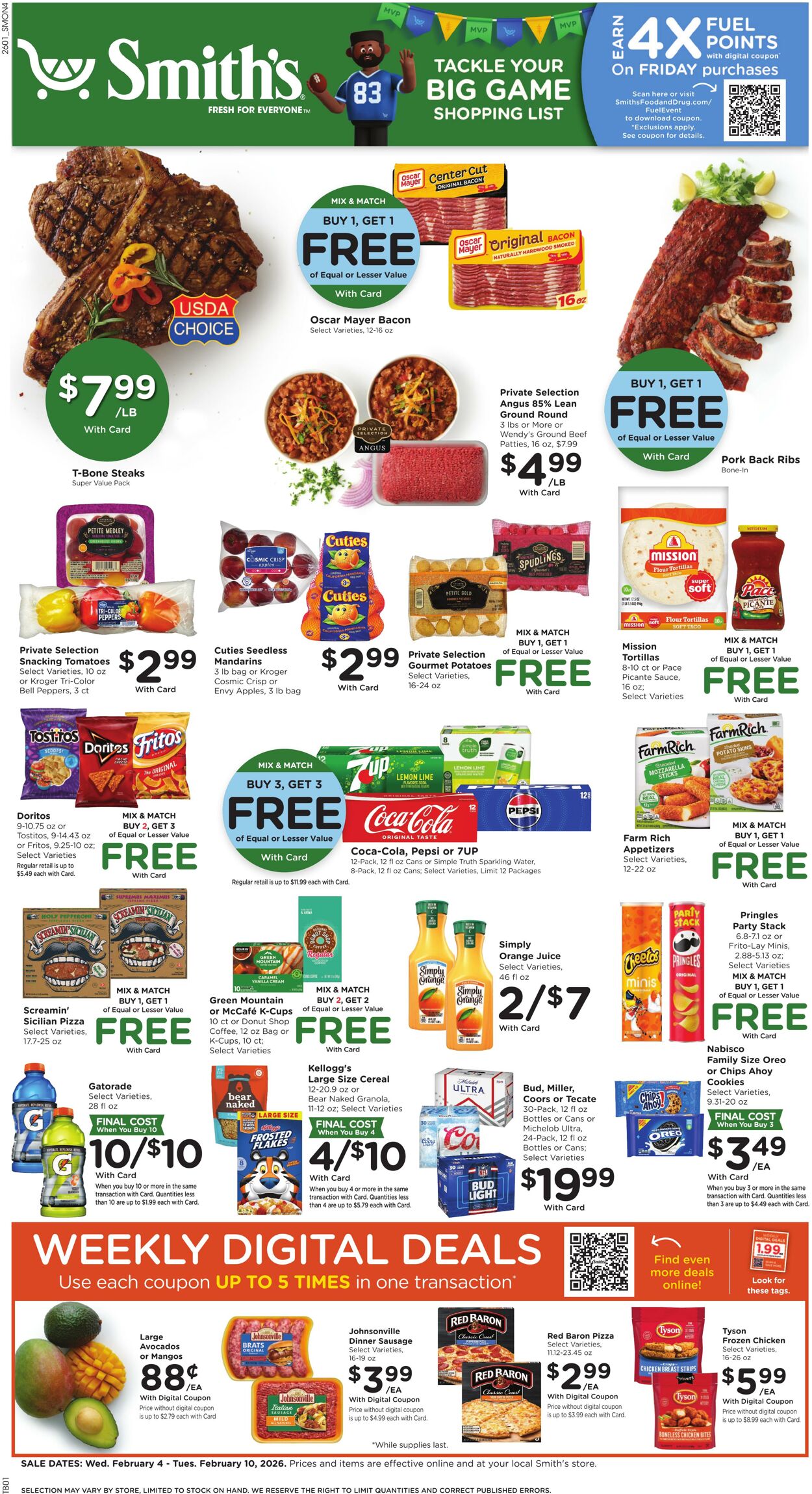 Weekly ad Smith’s Food and Drug 02/04/2026 - 02/10/2026