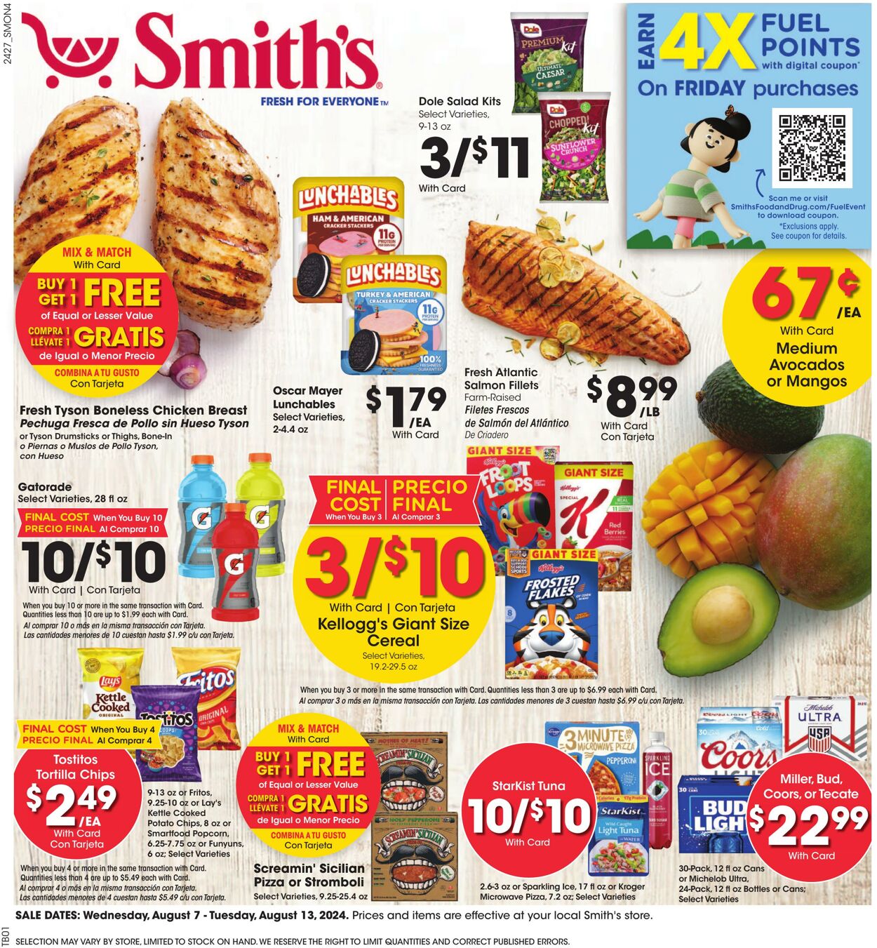 Weekly ad Smith’s Food and Drug 08/07/2024 - 08/13/2024