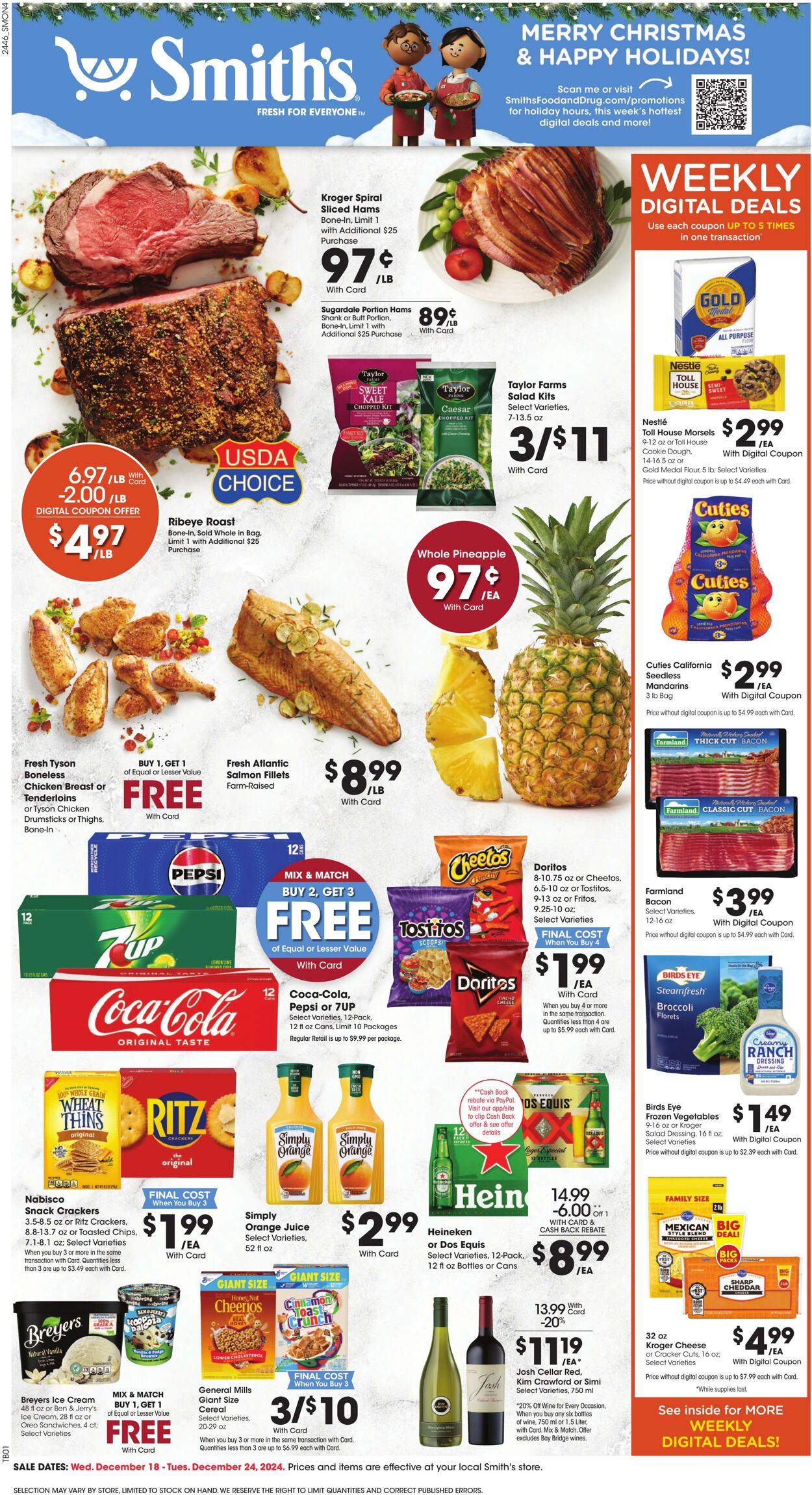 Weekly ad Smith’s Food and Drug 12/18/2024 - 12/24/2024