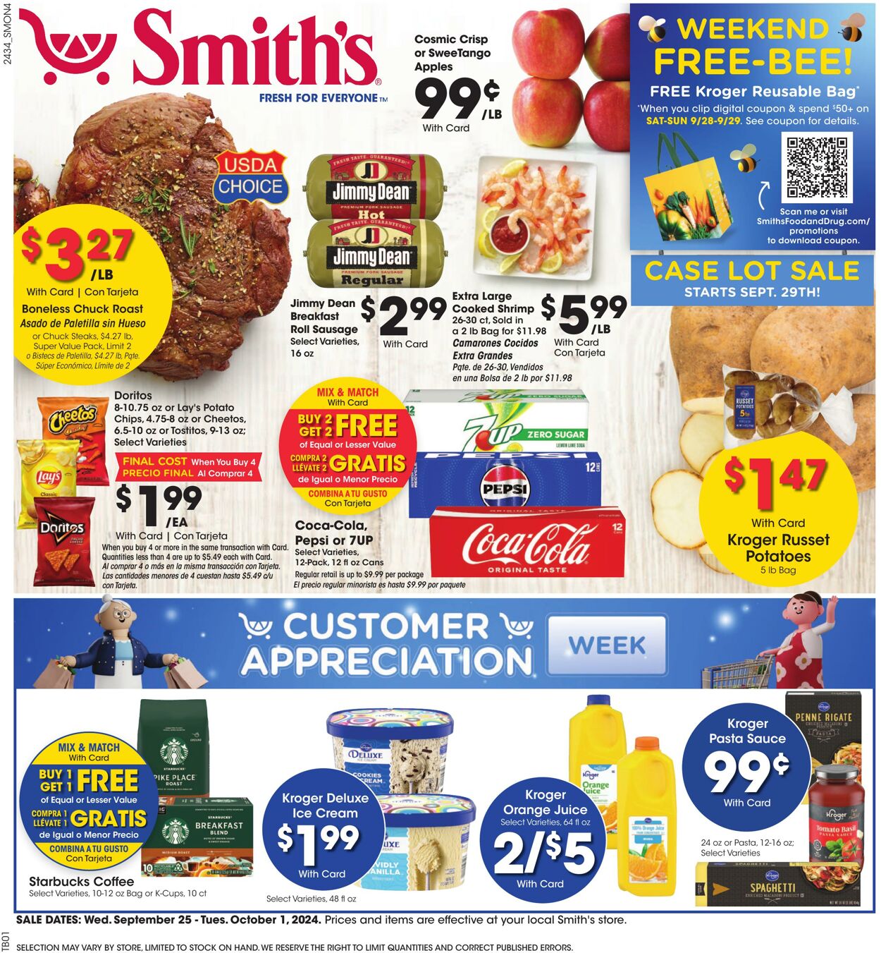 Weekly ad Smith’s Food and Drug 09/25/2024 - 10/01/2024