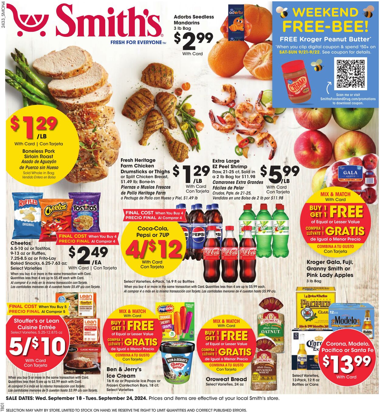 Weekly ad Smith’s Food and Drug 09/18/2024 - 09/24/2024