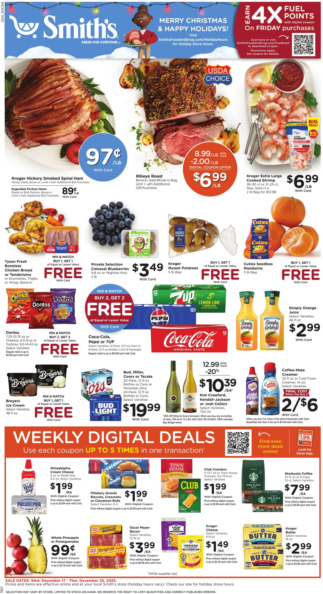 Weekly ad Smith’s Food and Drug 12/17/2025 - 12/25/2025