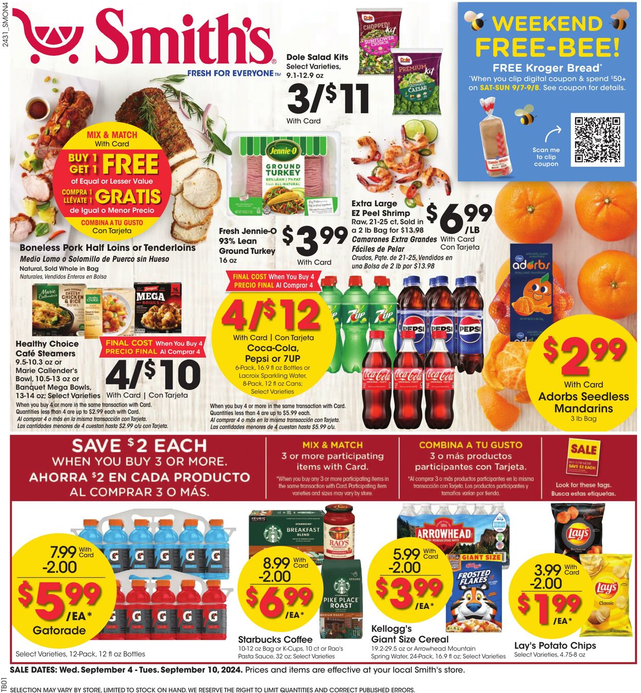 Weekly ad Smith’s Food and Drug 09/04/2024 - 09/10/2024