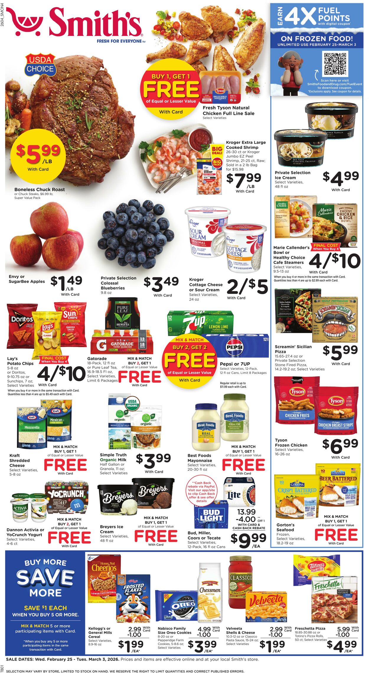 Weekly ad Smith’s Food and Drug 02/25/2026 - 03/03/2026