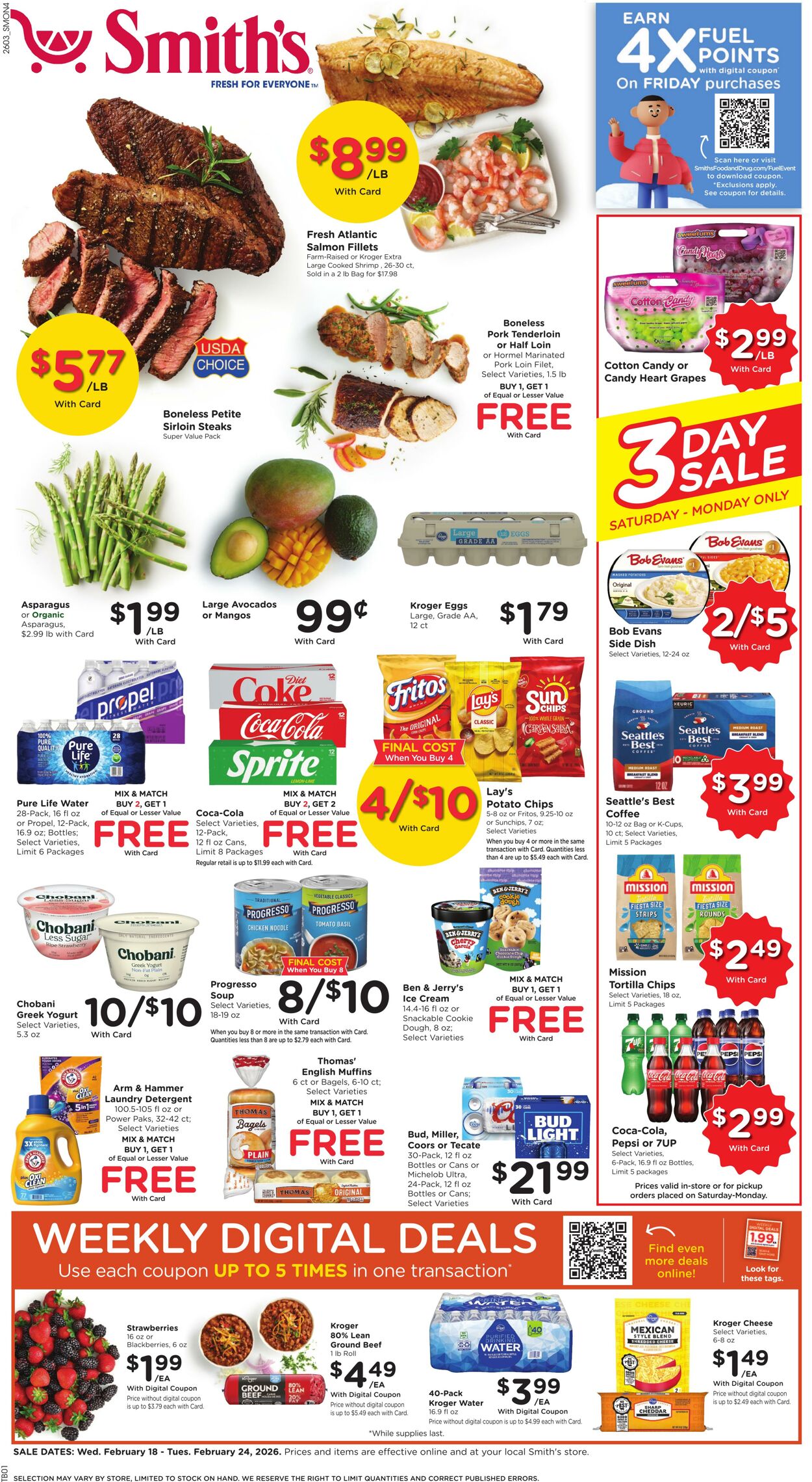 Weekly ad Smith’s Food and Drug 02/18/2026 - 02/24/2026