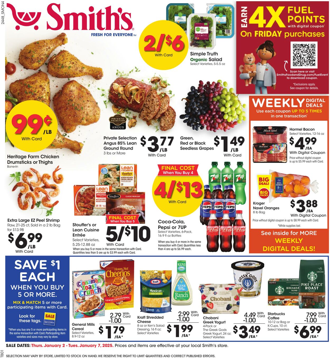 Weekly ad Smith’s Food and Drug 01/02/2025 - 01/07/2025