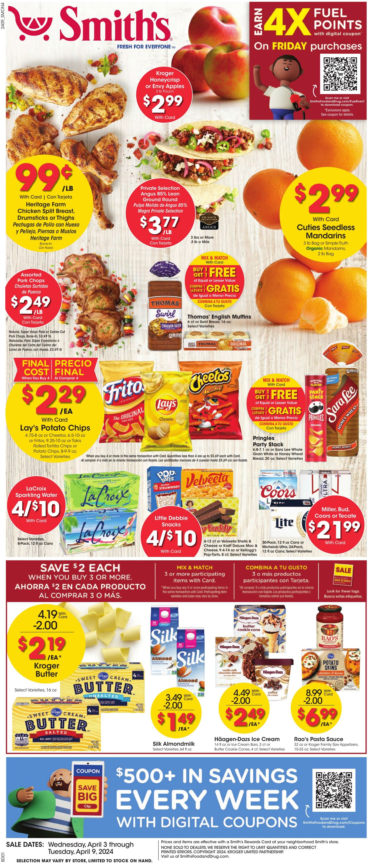Weekly ad Smith’s Food and Drug 04/03/2024 - 04/09/2024
